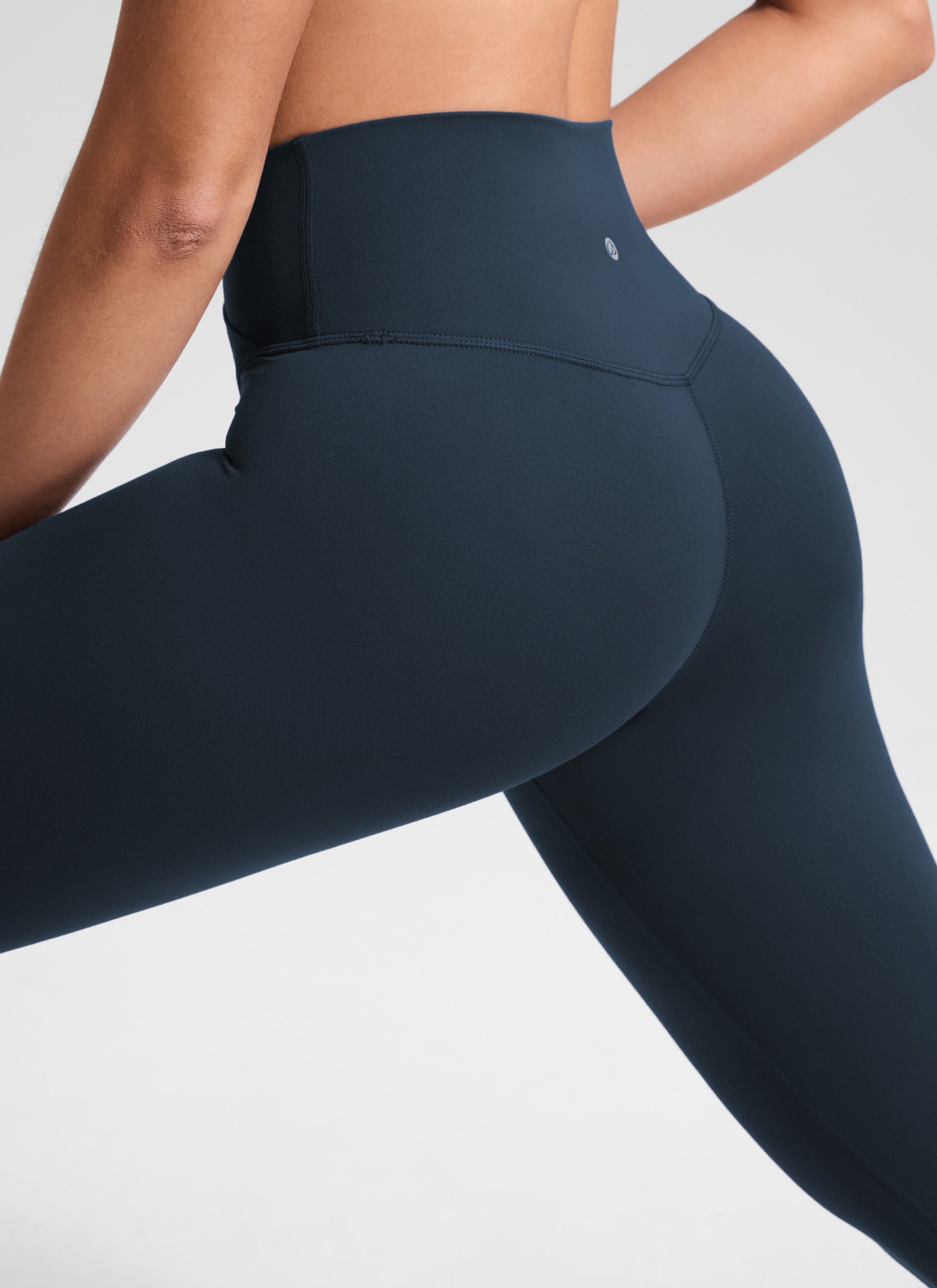 CRZ YOGA Damen Butterluxe V Cross High Waisted Leggings - 71 cm Echte Marine