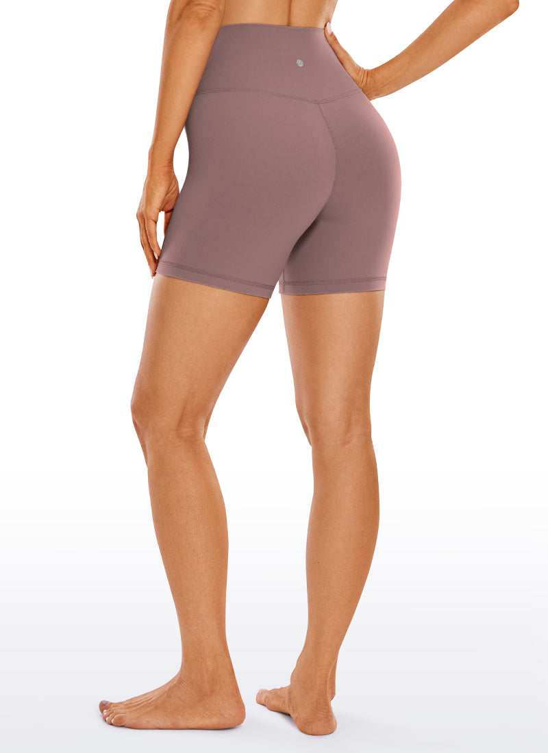 CRZ YOGA Damen Butterluxe Crossover Sport Radlerhose - 13cm Malve
