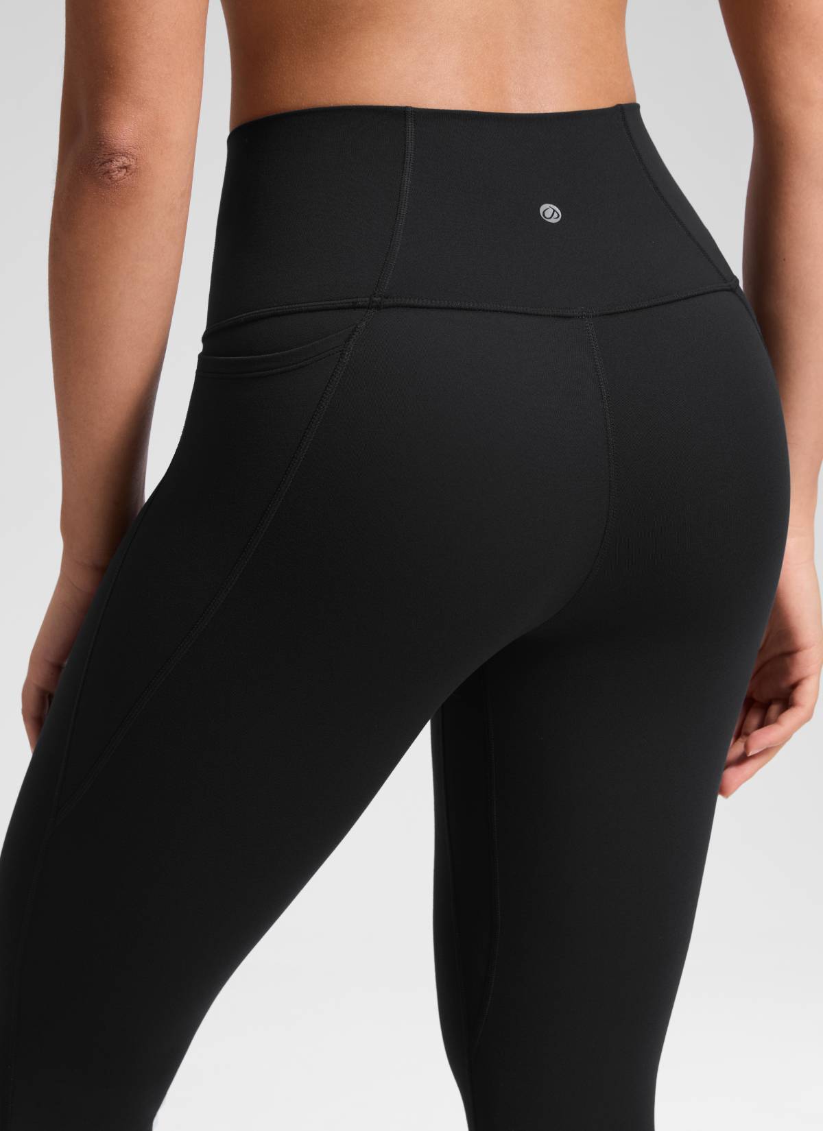 CRZ YOGA Damen Butterluxe Capri mit Taschen - 53cm Schwarz