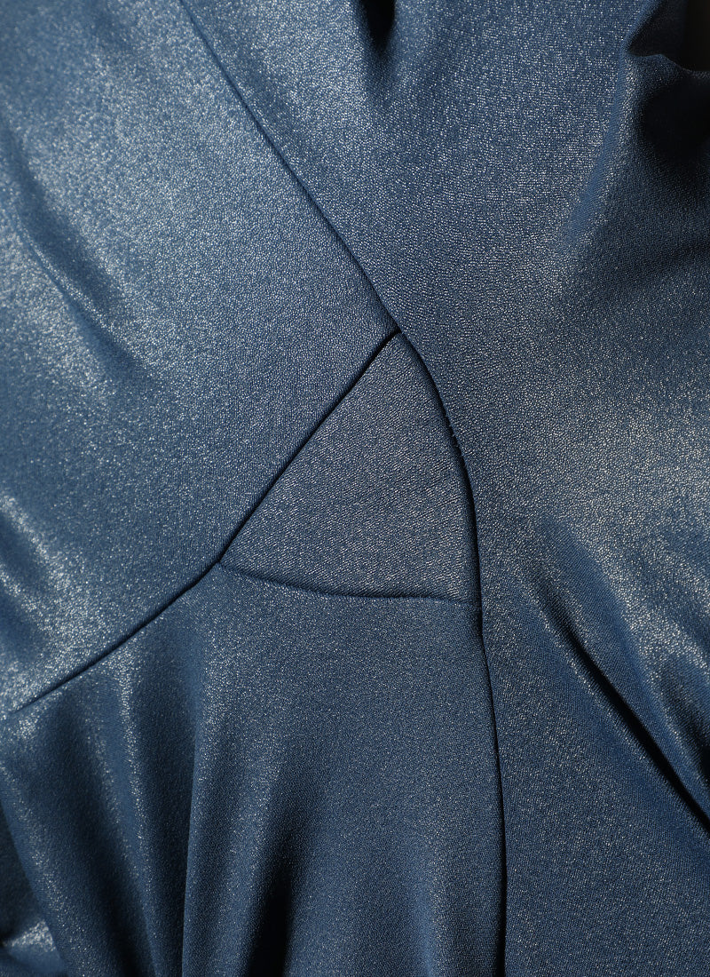 CRZ YOGA Damen Butterluxe Faux Leder Leggings - 67,3cm FRANZÖSISCHE MARINE Klassisches Muster