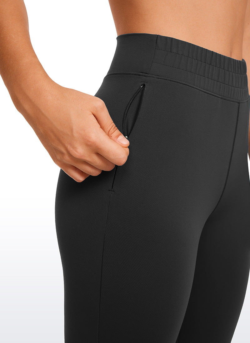 CRZ YOGA Damen Butterluxe Sport Sporthose mit Taschen - 69cm Schwarz