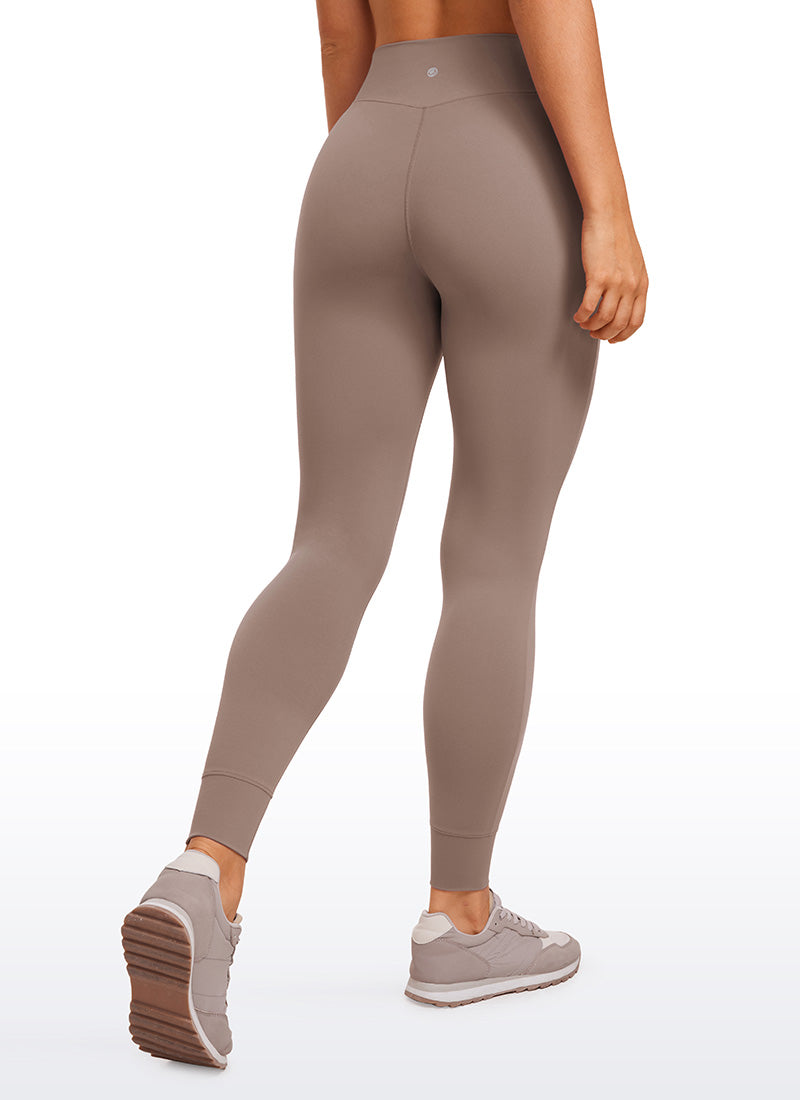 CRZ YOGA Damen Butterluxe Sport Sporthose mit Taschen - 69cm Braun Lila
