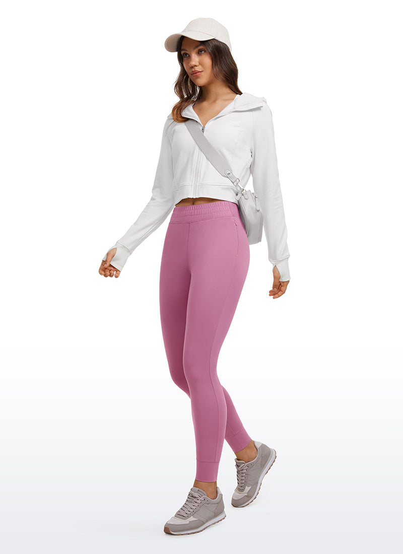 CRZ YOGA Damen Butterluxe Sport Sporthose mit Taschen - 69cm Samtstaub