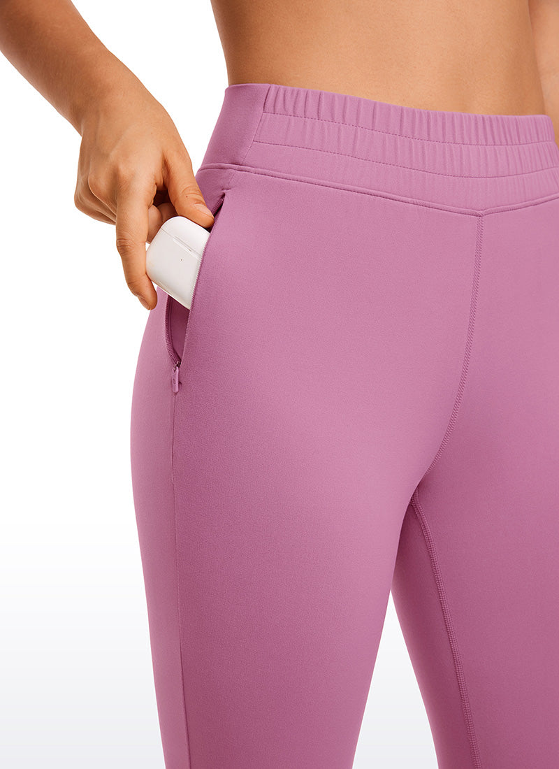 CRZ YOGA Damen Butterluxe Sport Sporthose mit Taschen - 69cm Samtstaub
