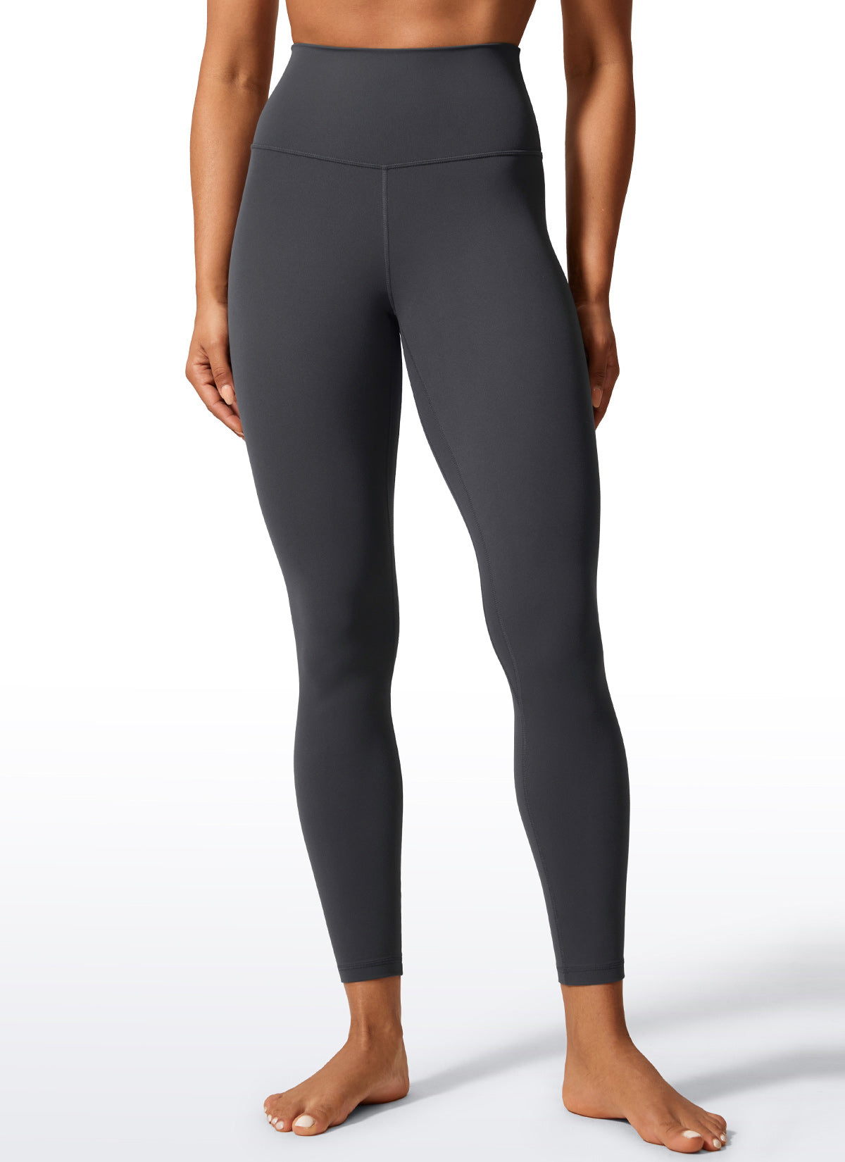 CRZ YOGA Damen Butterlift High Waist Workout Leggings - 64cm Mysteriöses Grau @model_info:A