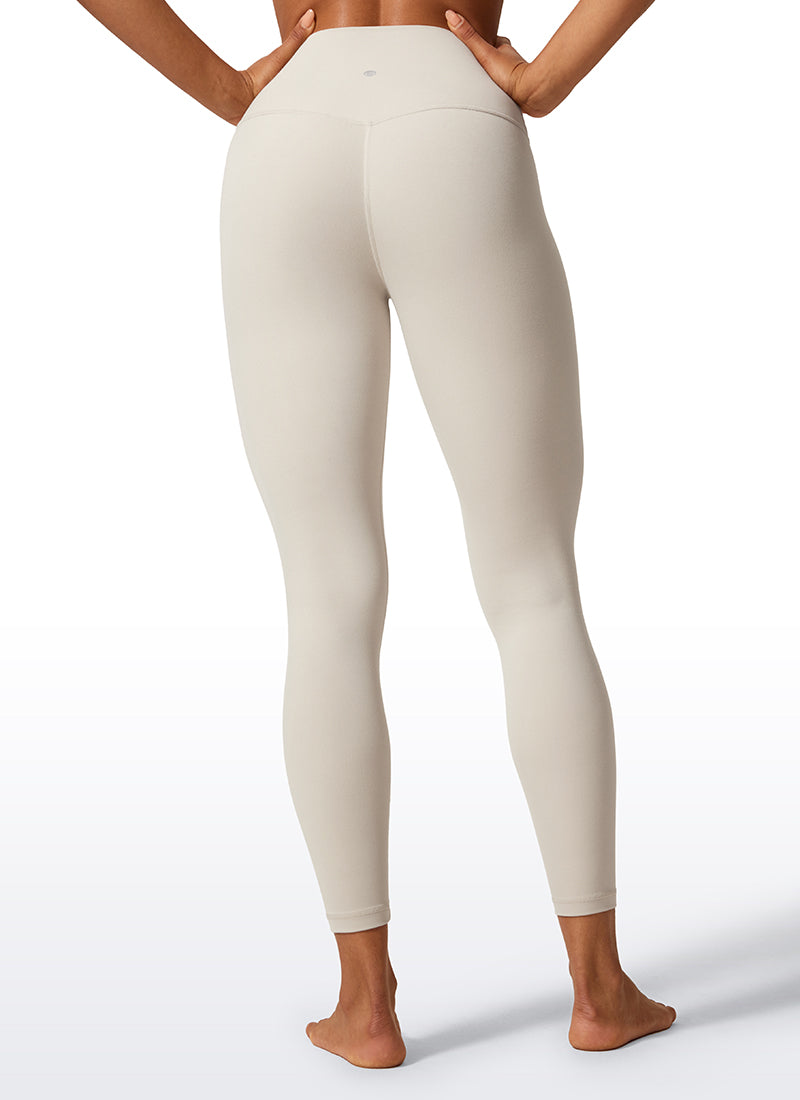 CRZ YOGA Damen Butterlift High Waist Workout Leggings - 64cm Mojave-Braun