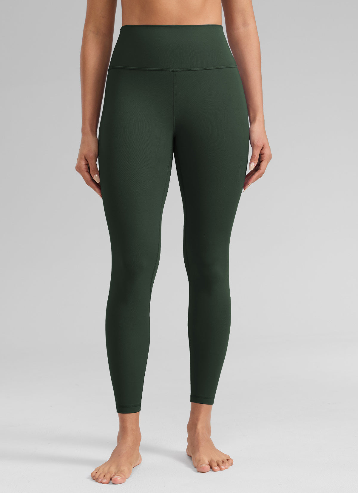 CRZ YOGA Damen Butterlift High Waist Workout Leggings - 64cm Legende Grün