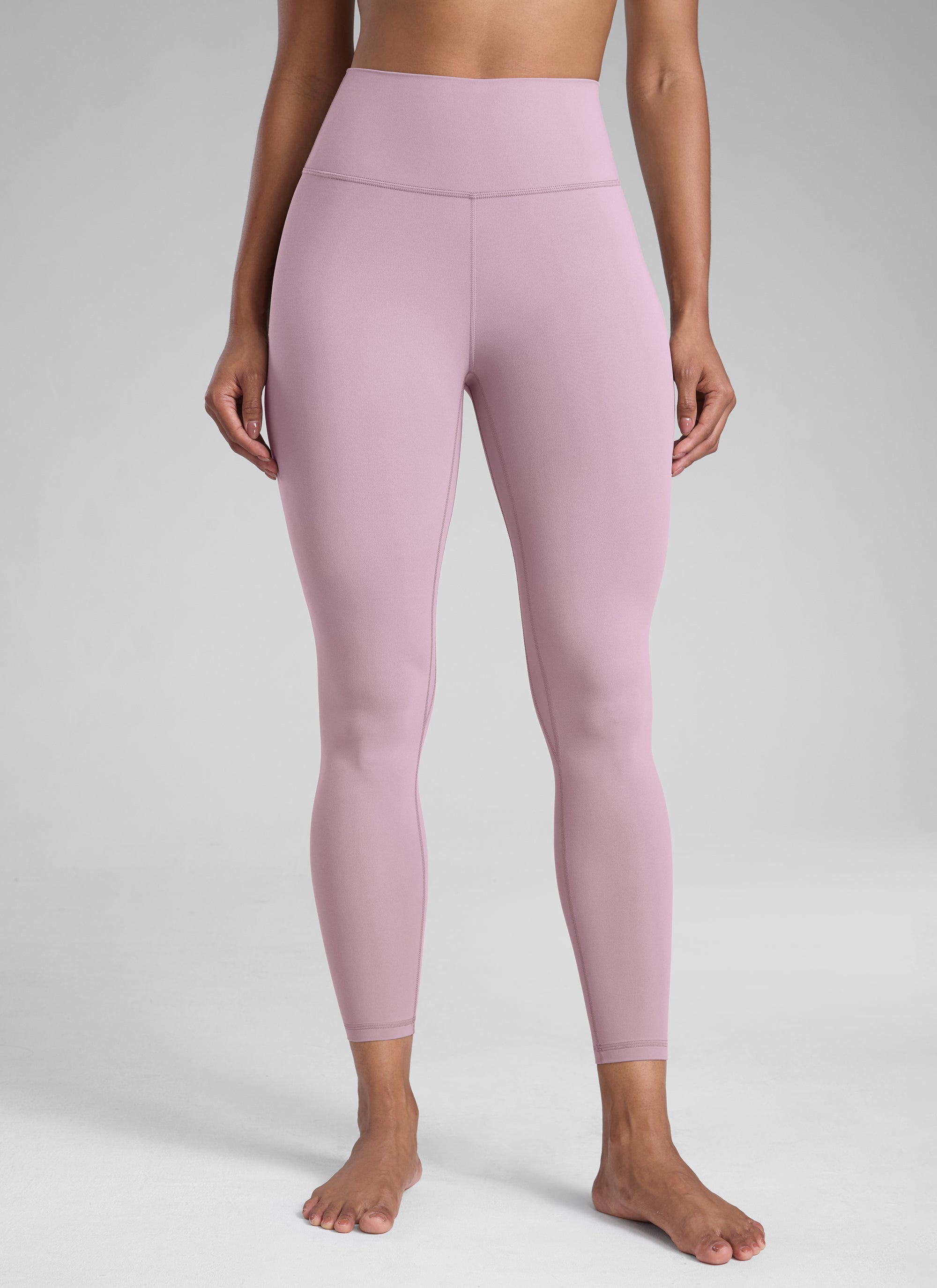 CRZ YOGA Damen Butterlift High Waist Workout Leggings - 64cm Rosa Flieder