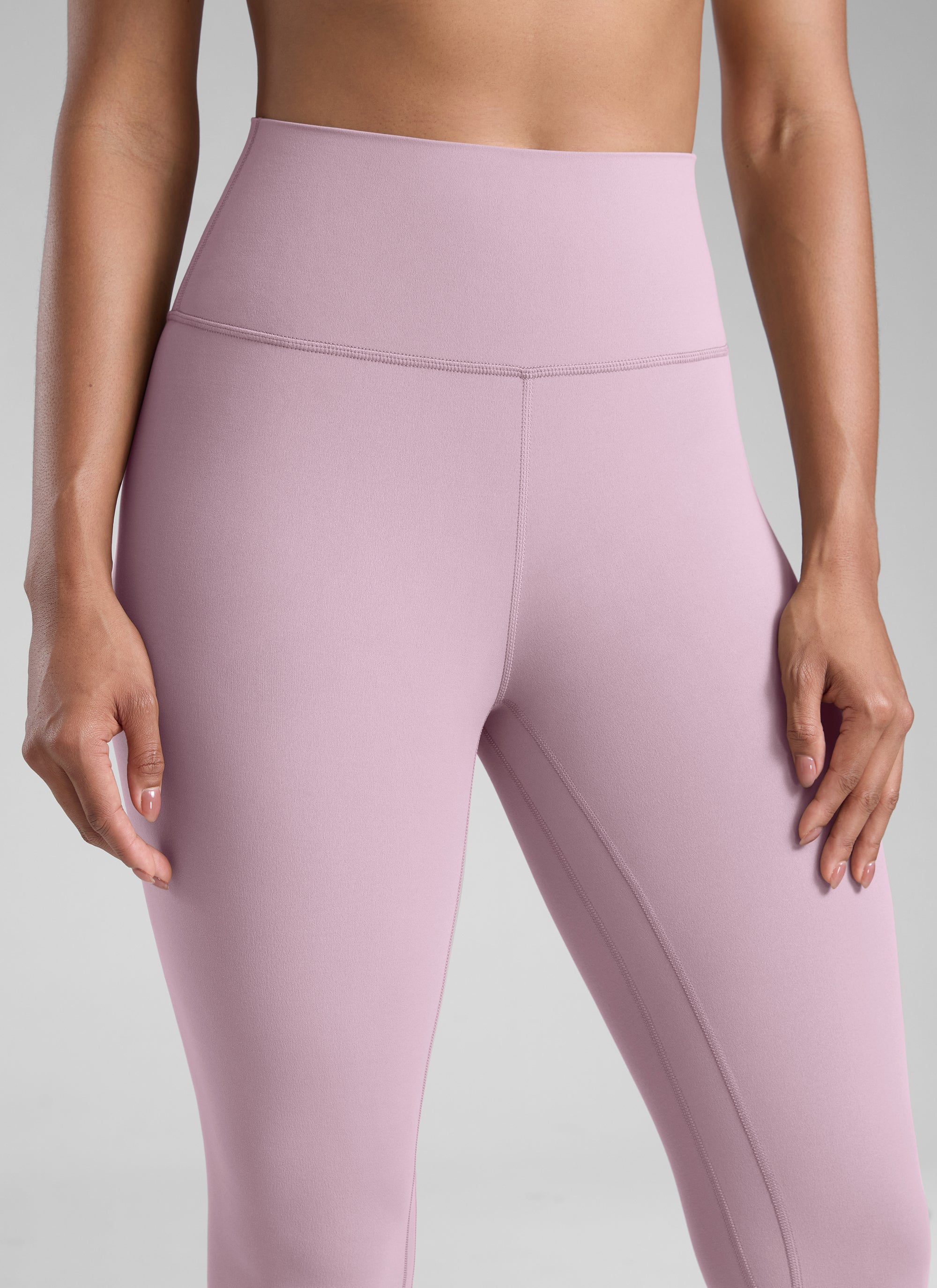CRZ YOGA Damen Butterlift High Waist Workout Leggings - 64cm Rosa Flieder