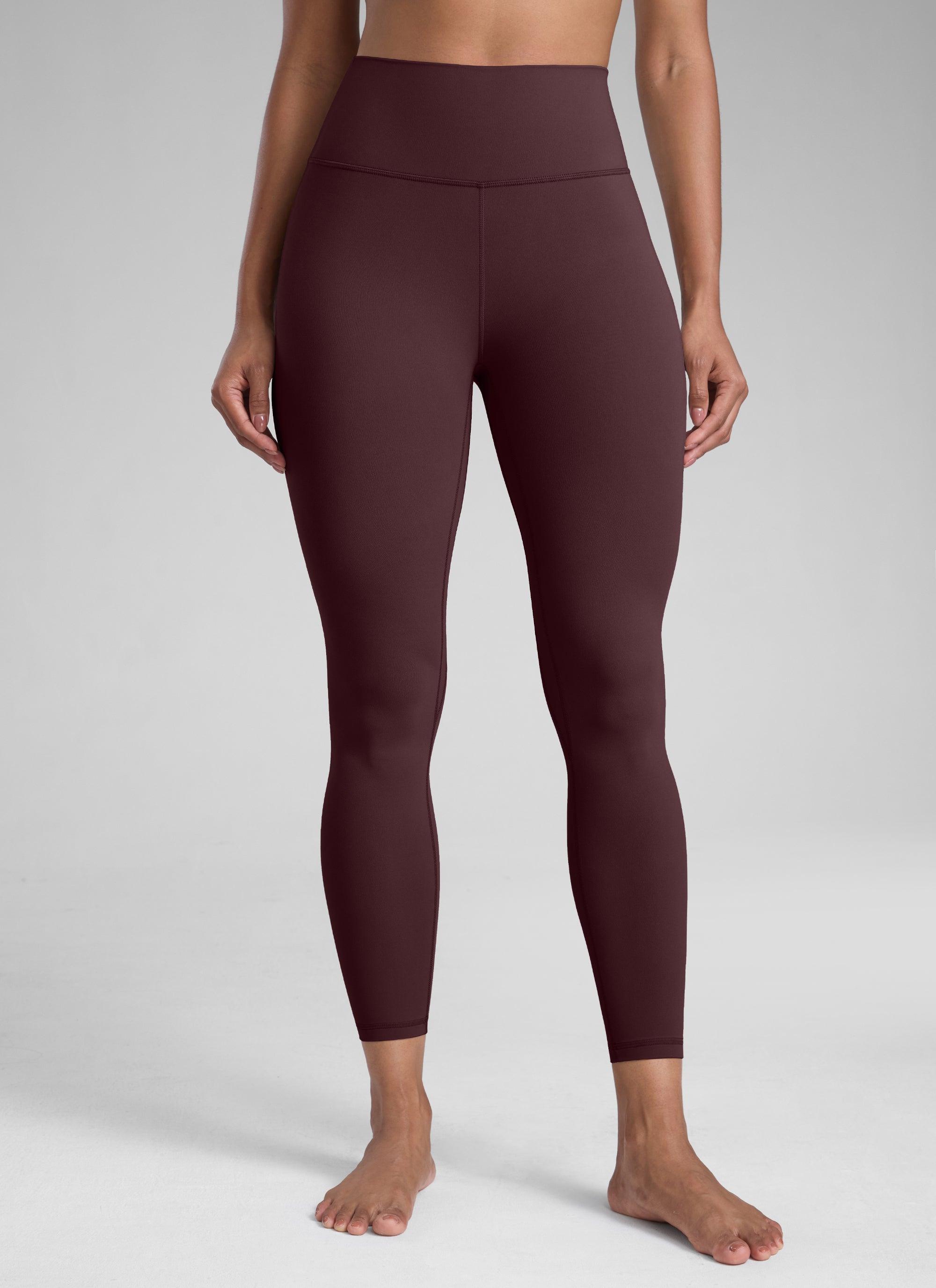CRZ YOGA Damen Butterlift High Waist Workout Leggings - 64cm Reife Pflaume