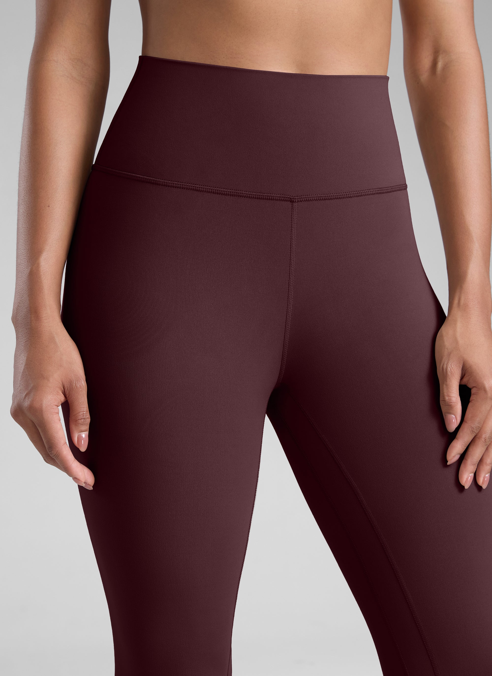 CRZ YOGA Damen Butterlift High Waist Workout Leggings - 64cm Reife Pflaume