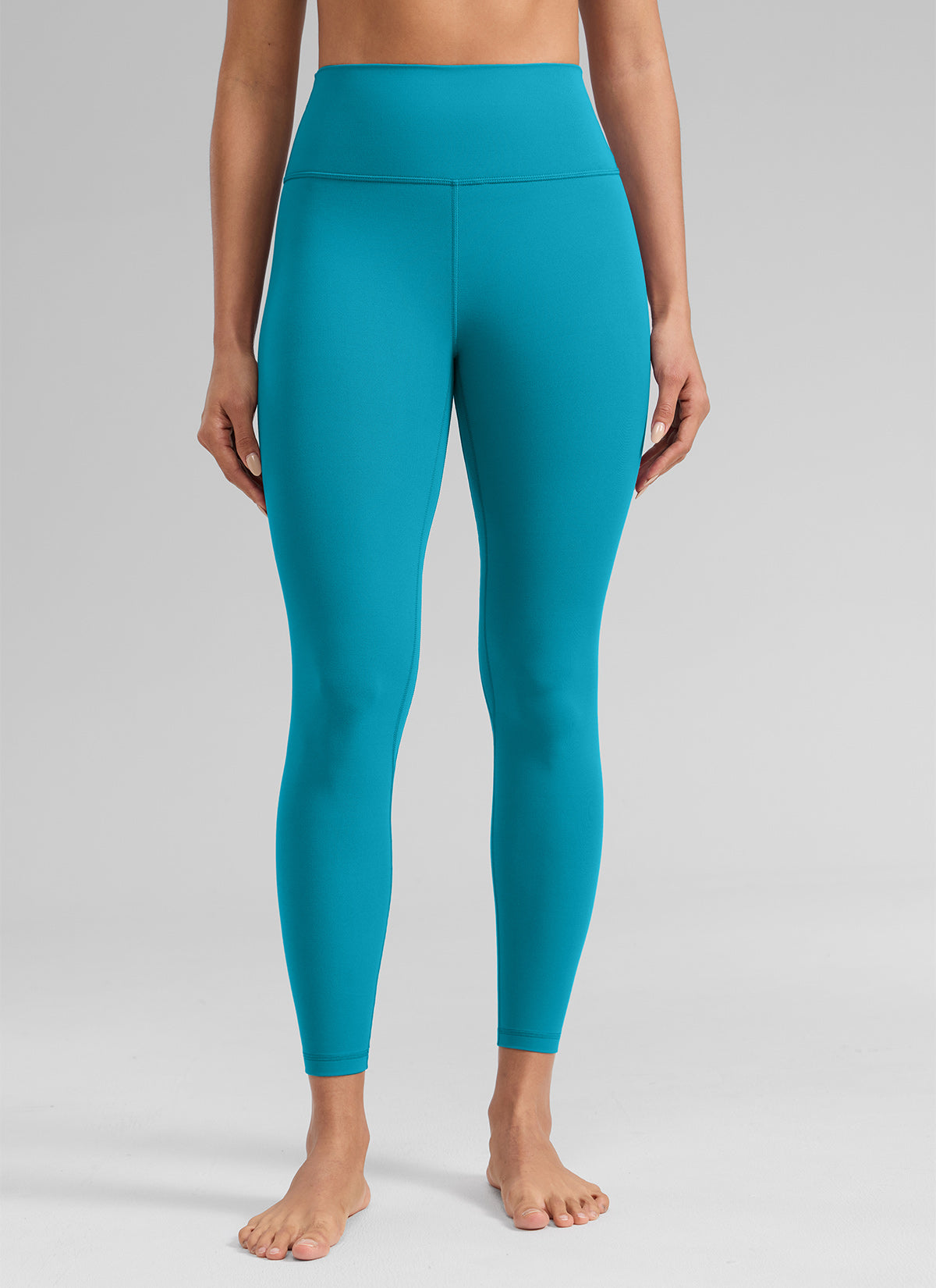 CRZ YOGA Damen Butterlift High Waist Workout Leggings - 64cm Hawaii-Blau