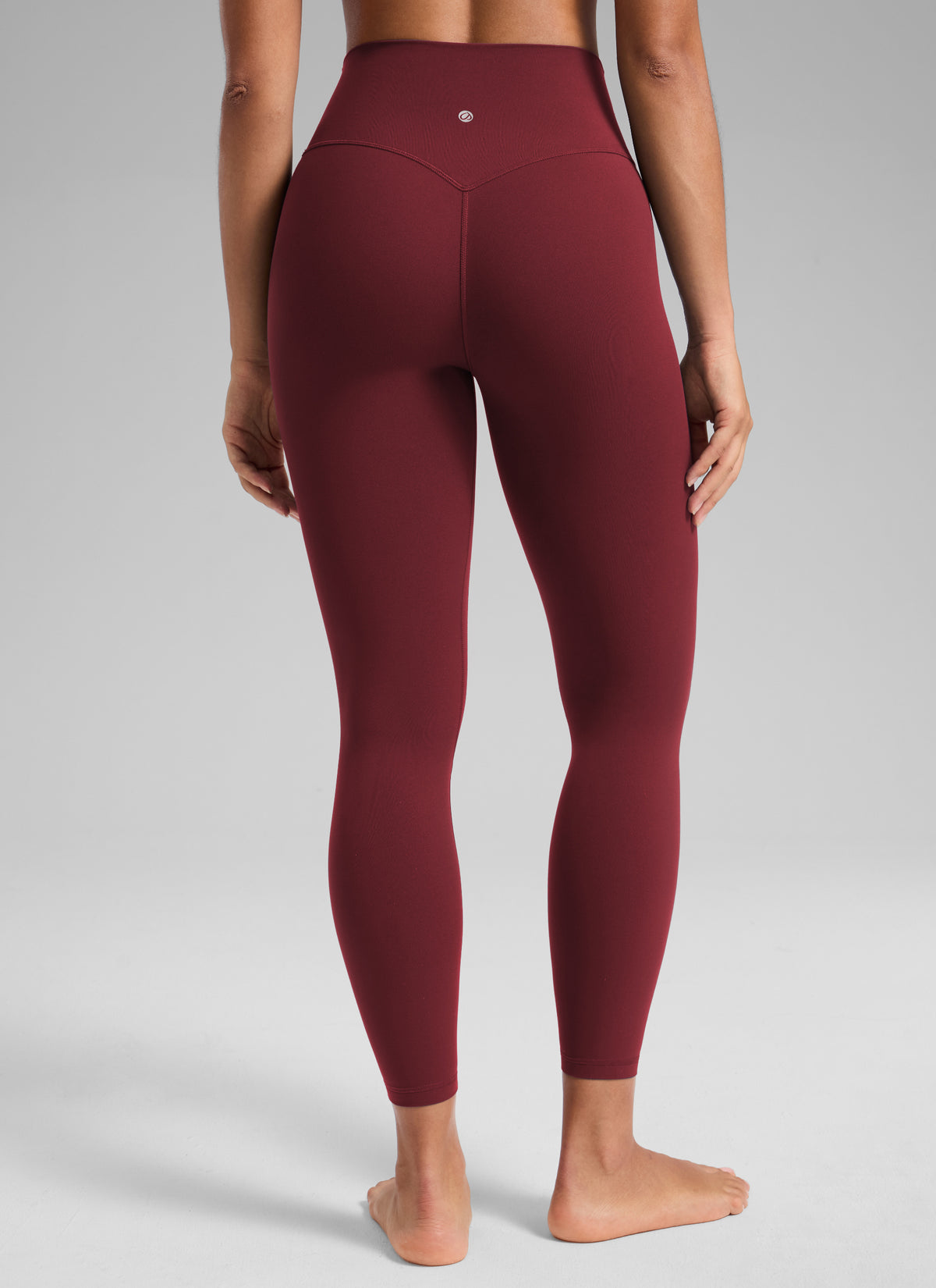 CRZ YOGA Damen Butterlift High Waist Workout Leggings - 64cm Burgund-Bucht @model_info:F