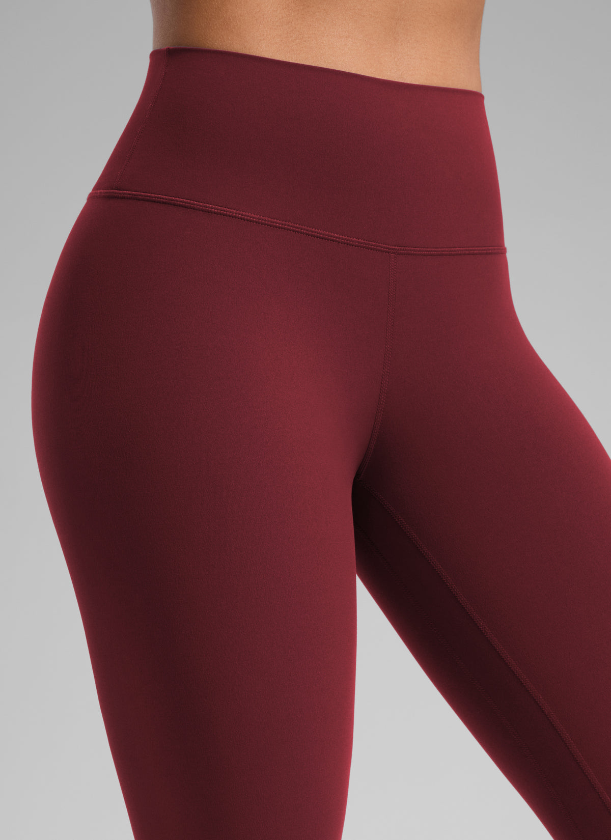 CRZ YOGA Damen Butterlift High Waist Workout Leggings - 64cm Burgund-Bucht @model_info:F