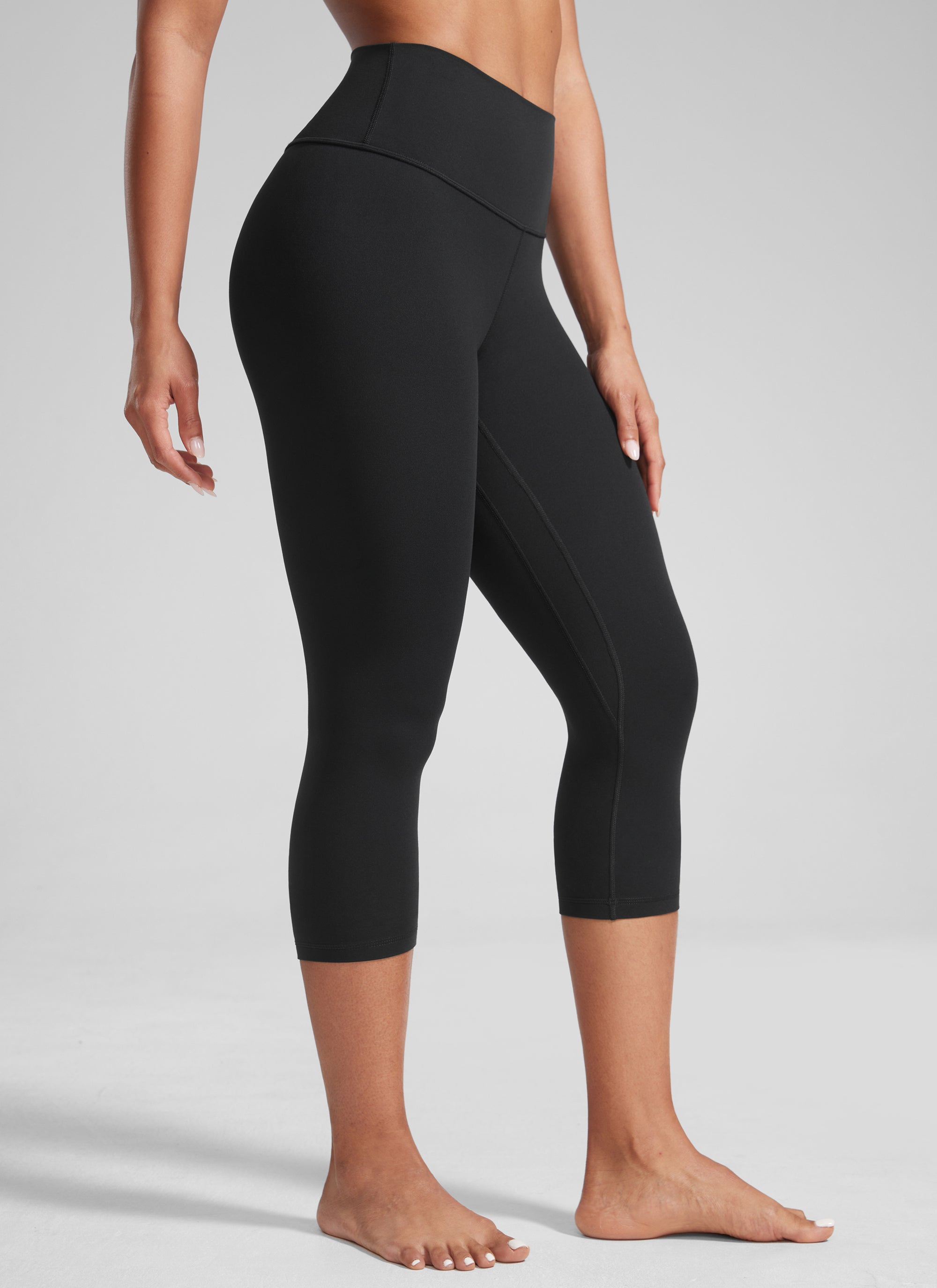 CRZ YOGA Damen Butterlift High Waist Workout Leggings - 53cm Schwarz