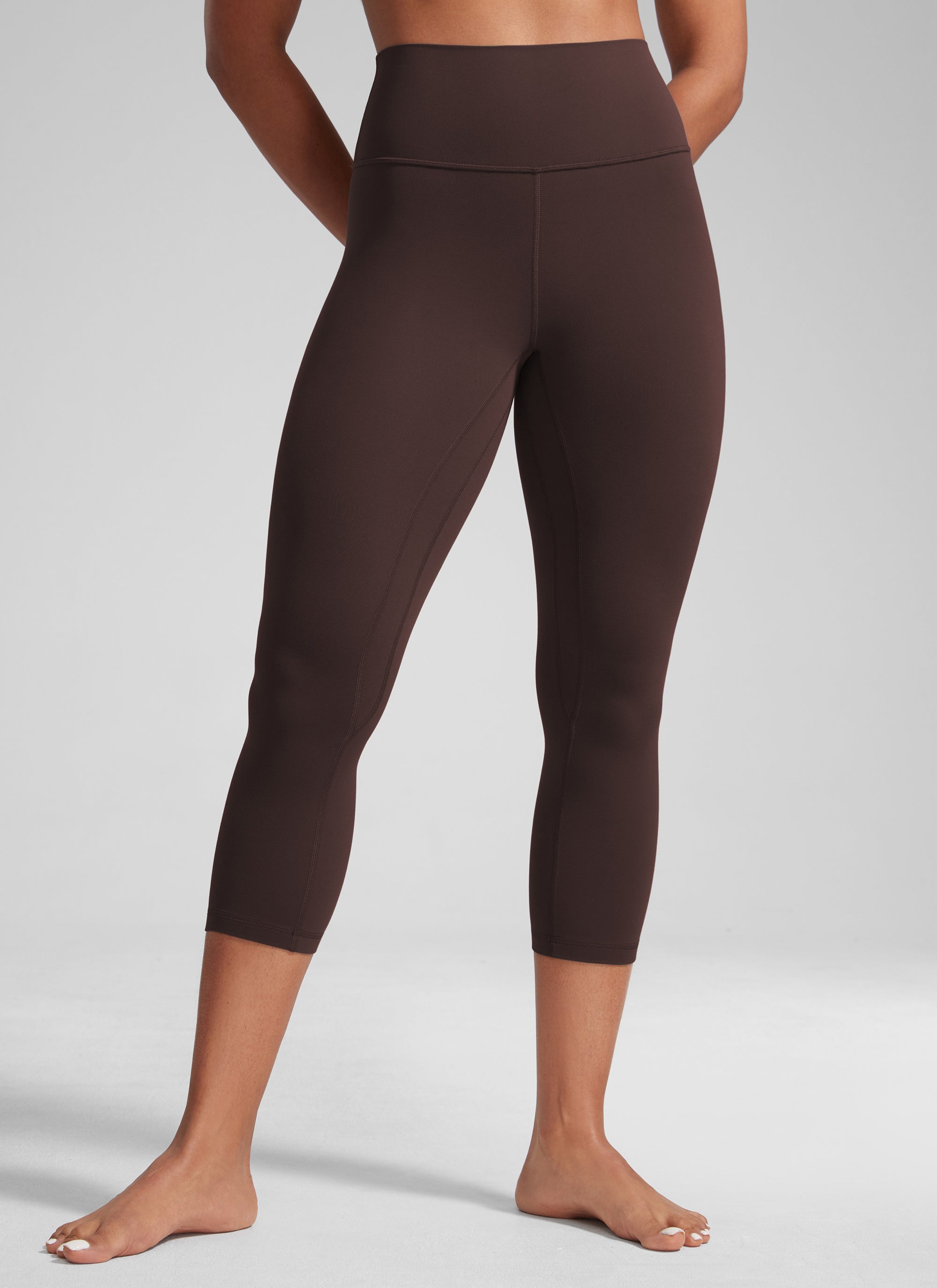CRZ YOGA Damen Butterlift High Waist Workout Leggings - 53cm Heißes Fudge-Brown