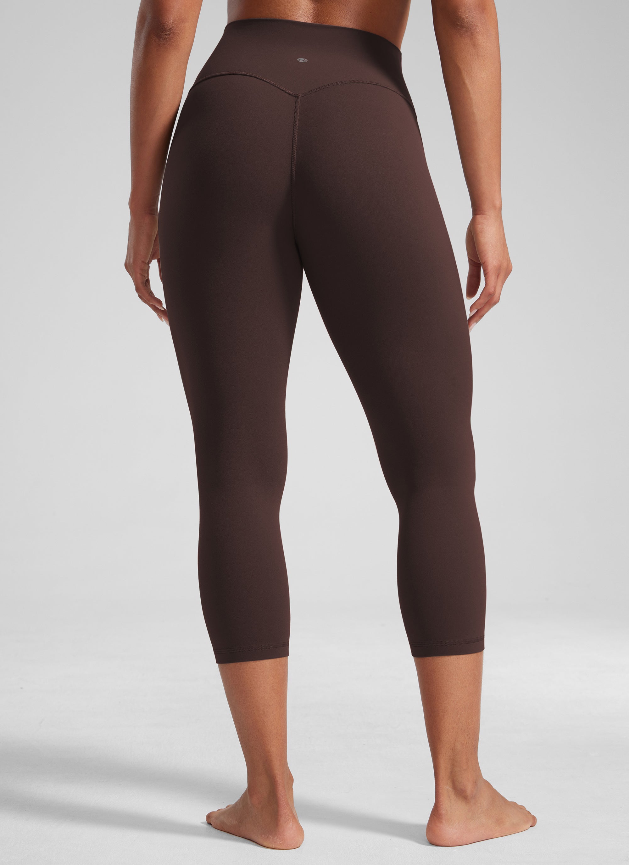 CRZ YOGA Damen Butterlift High Waist Workout Leggings - 53cm Heißes Fudge-Brown