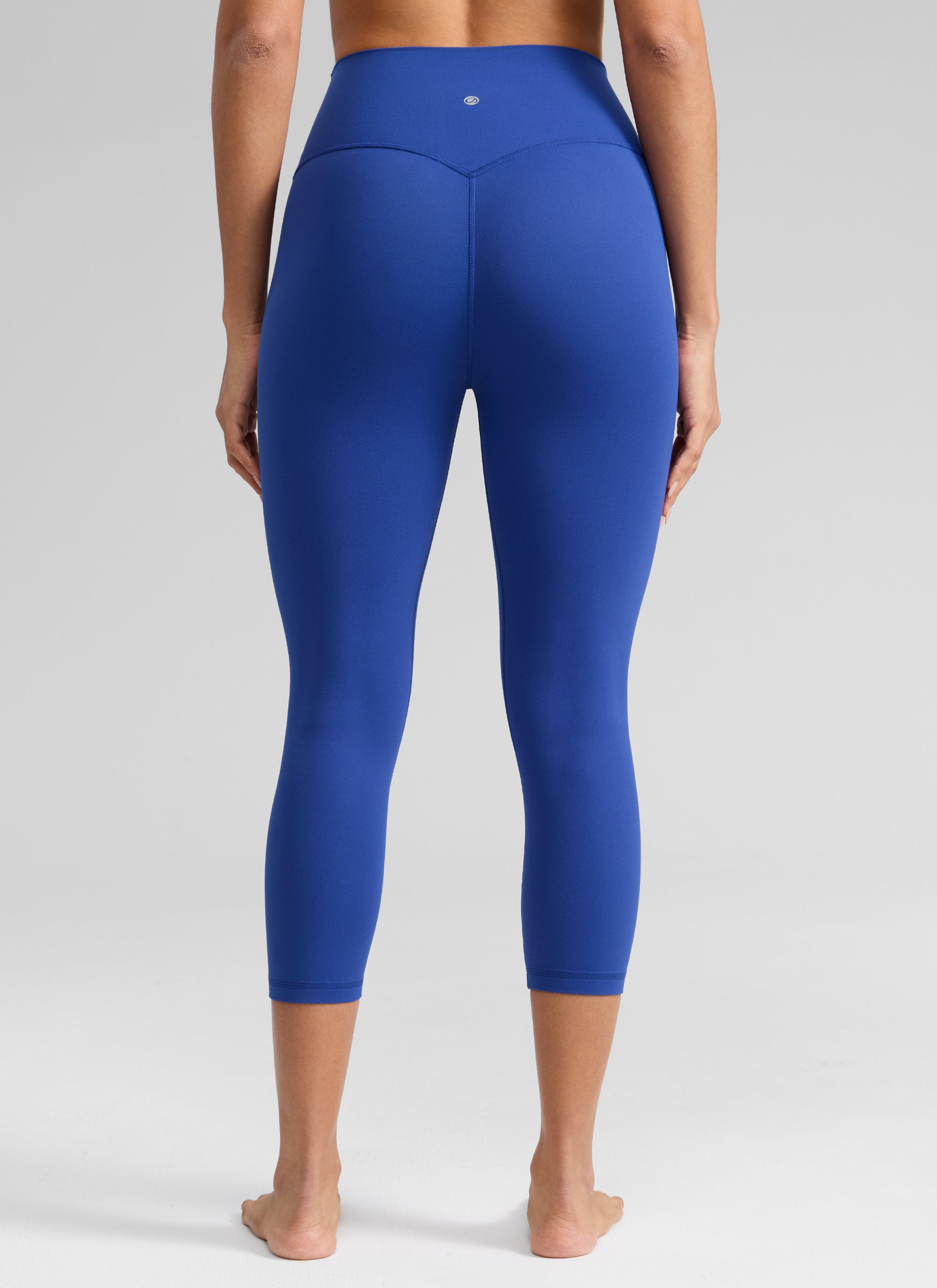 CRZ YOGA Damen Butterlift High Waist Workout Leggings - 53cm Wellen Blau