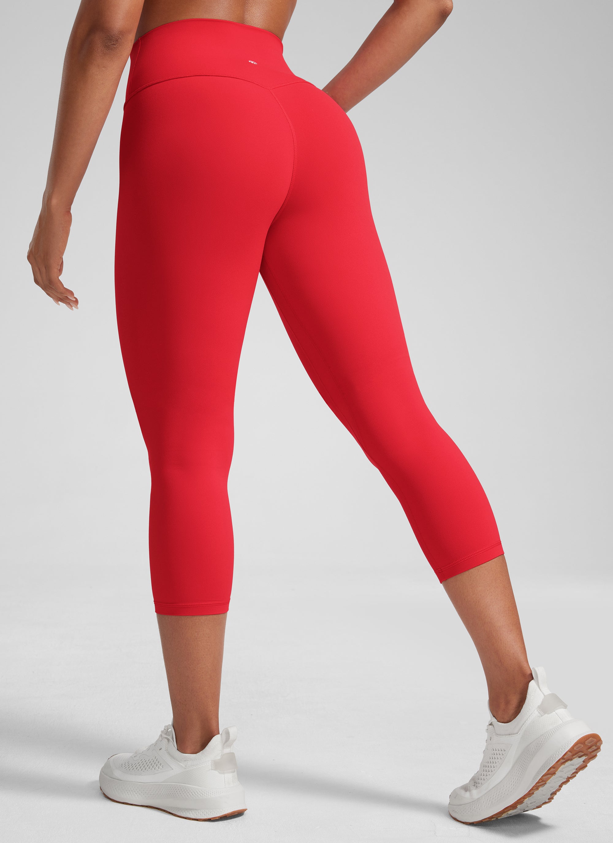 CRZ YOGA Damen Butterlift High Waist Workout Leggings - 53cm Aurora Rot