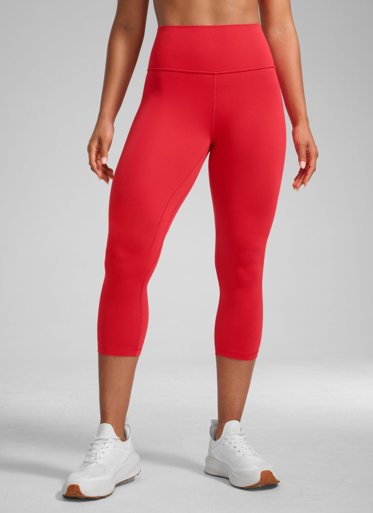 CRZ YOGA Damen Butterlift High Waist Workout Leggings - 53cm Aurora Rot