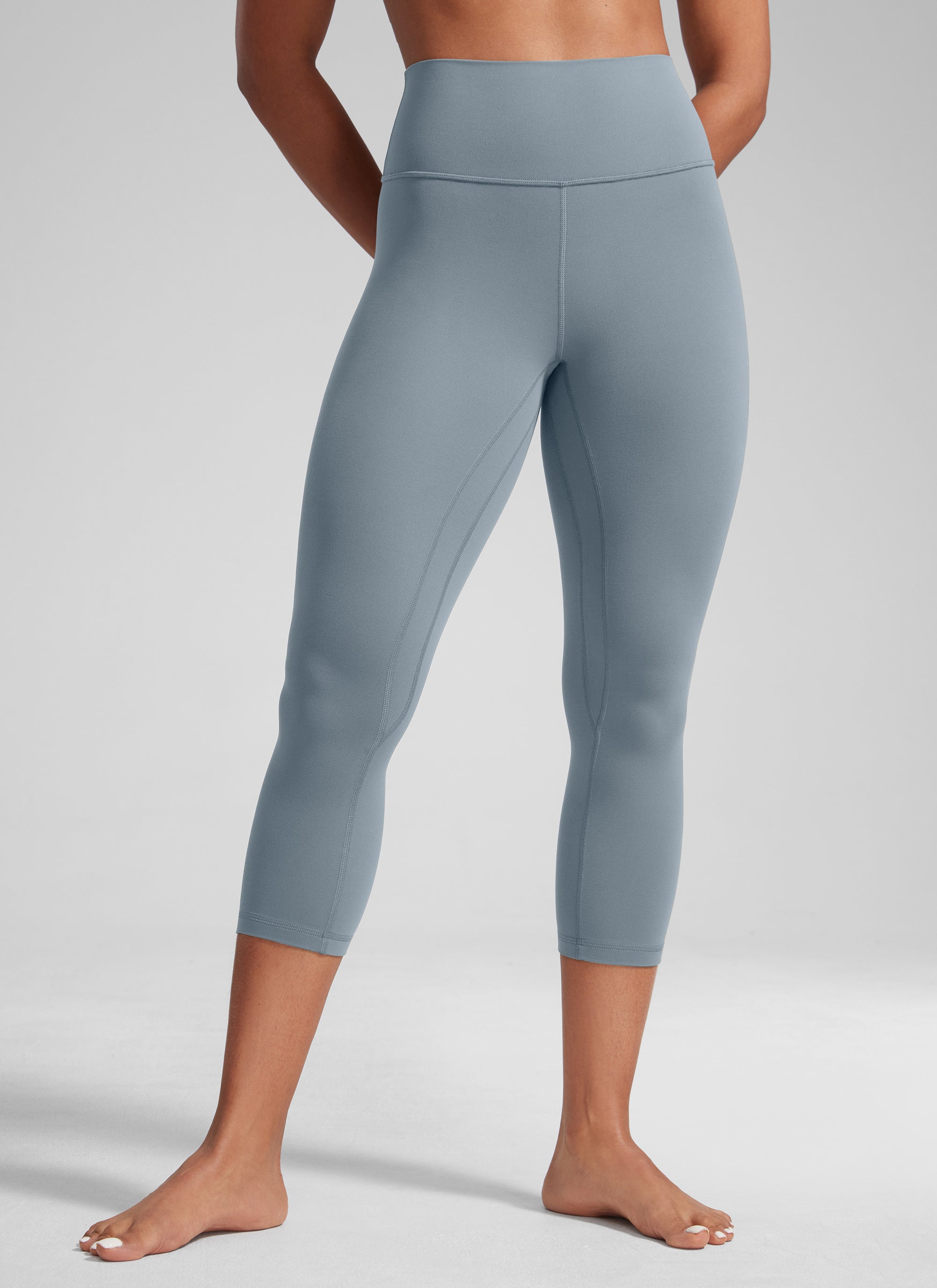 CRZ YOGA Damen Butterlift High Waist Workout Leggings - 53cm Belgisches Blau