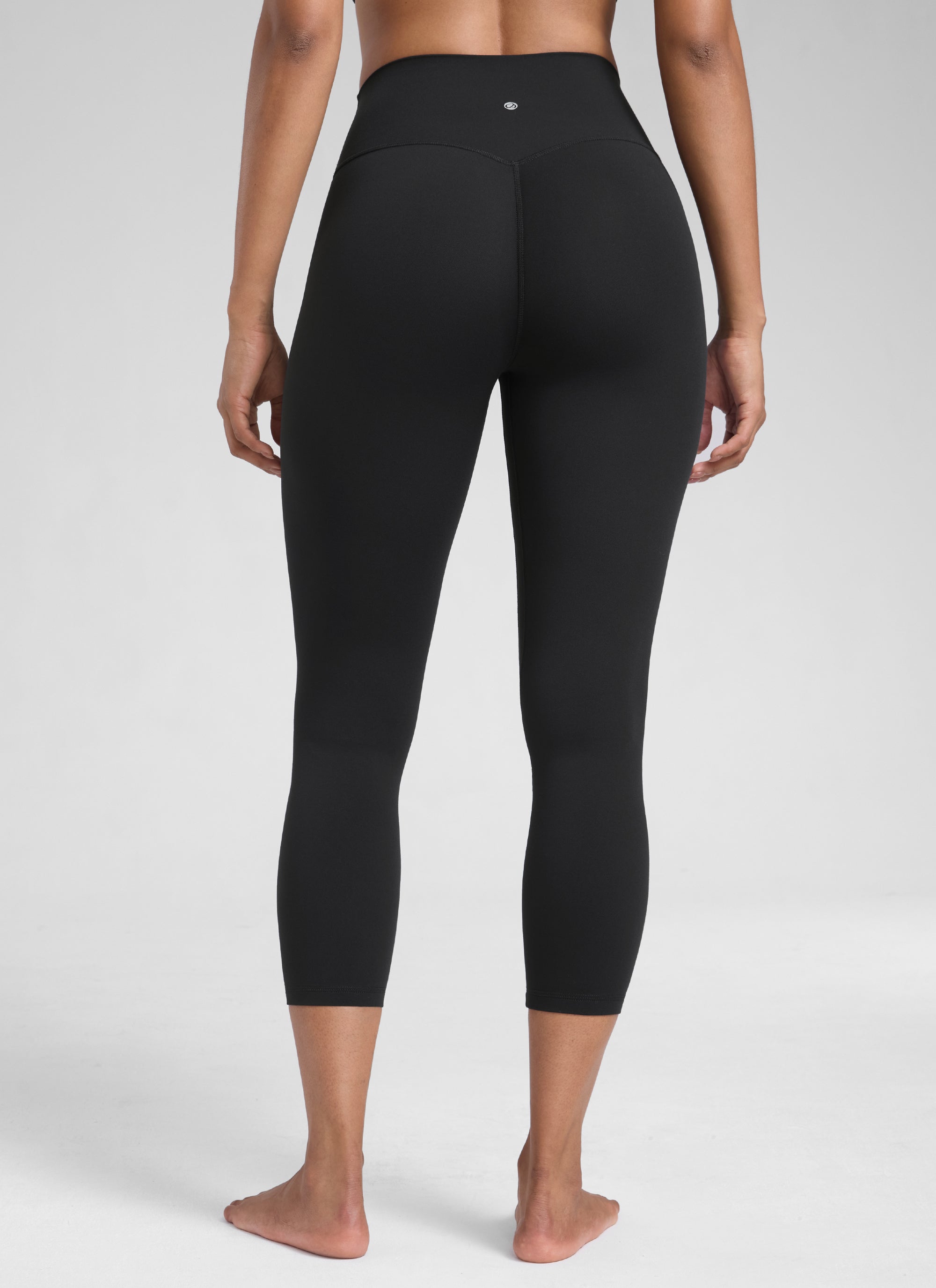 CRZ YOGA Damen Butterlift High Waist Workout Leggings - 58cm Schwarz