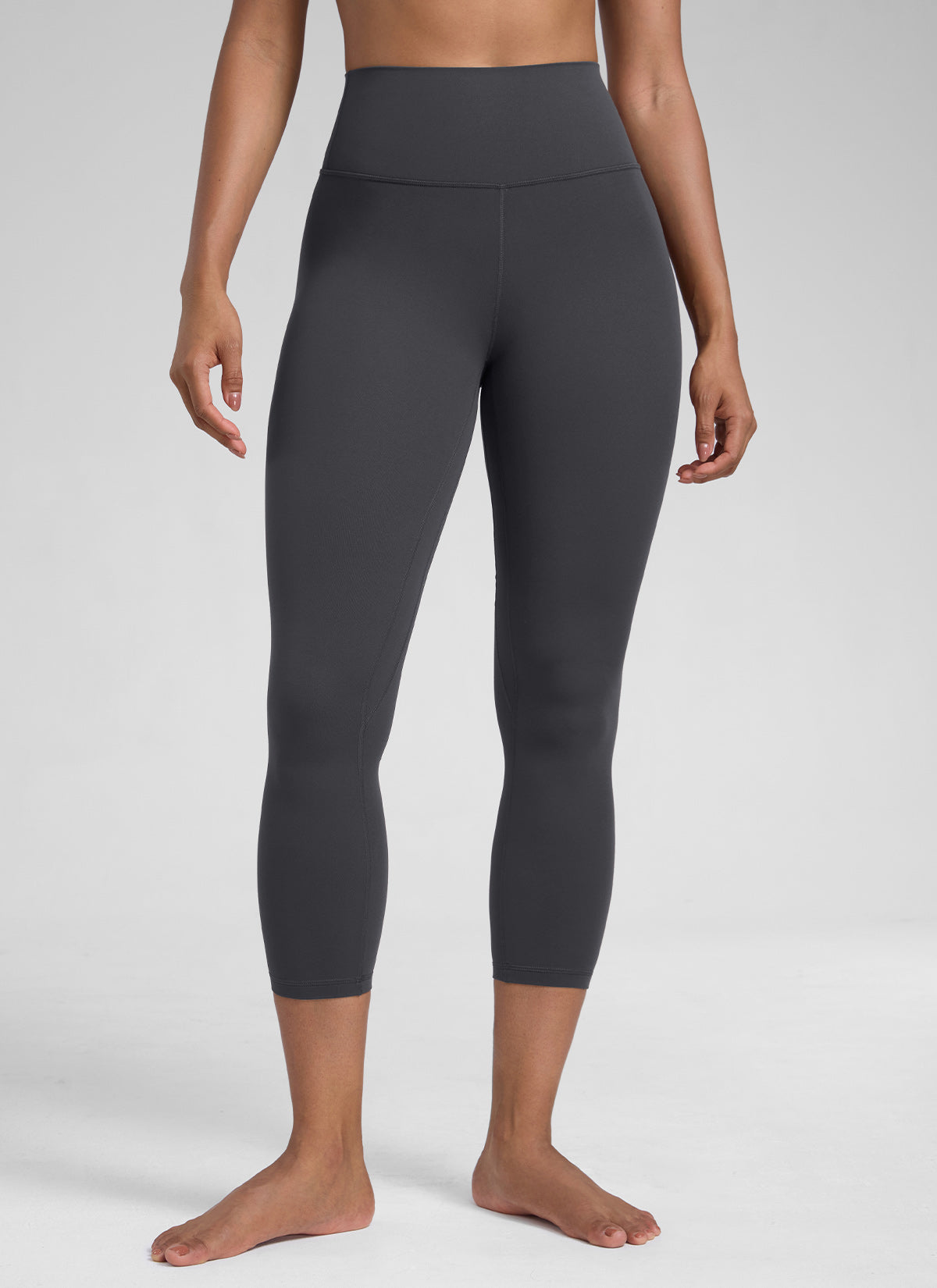 CRZ YOGA Damen Butterlift High Waist Workout Leggings - 58cm Mysteriöses Grau