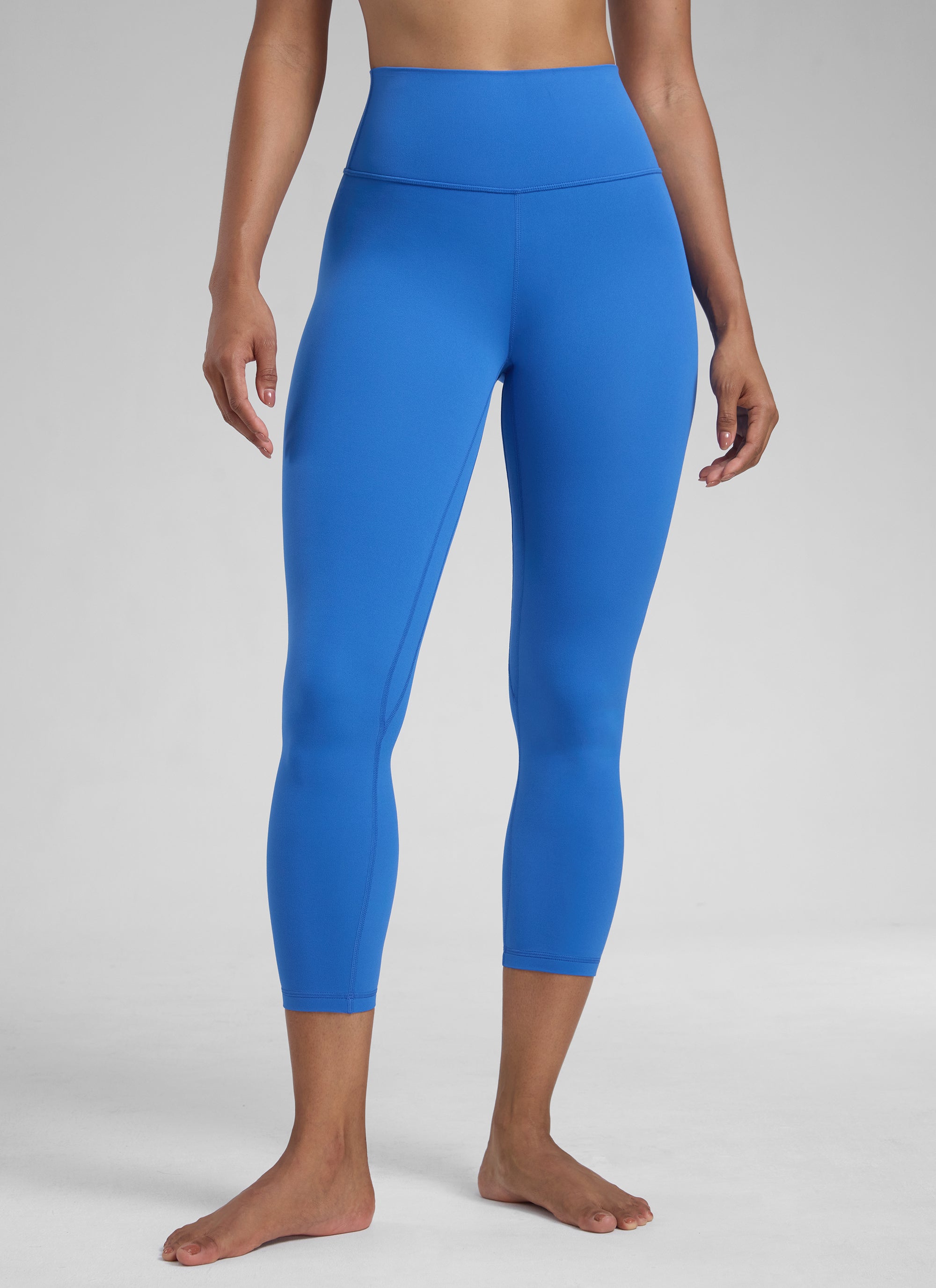 CRZ YOGA Damen Butterlift High Waist Workout Leggings - 58cm Funkelndes Blau