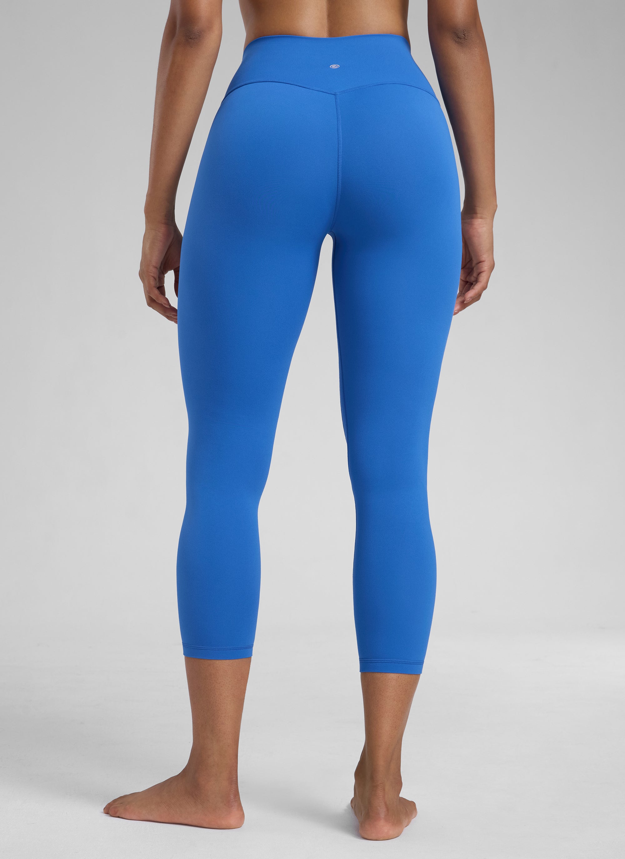 CRZ YOGA Damen Butterlift High Waist Workout Leggings - 58cm Funkelndes Blau