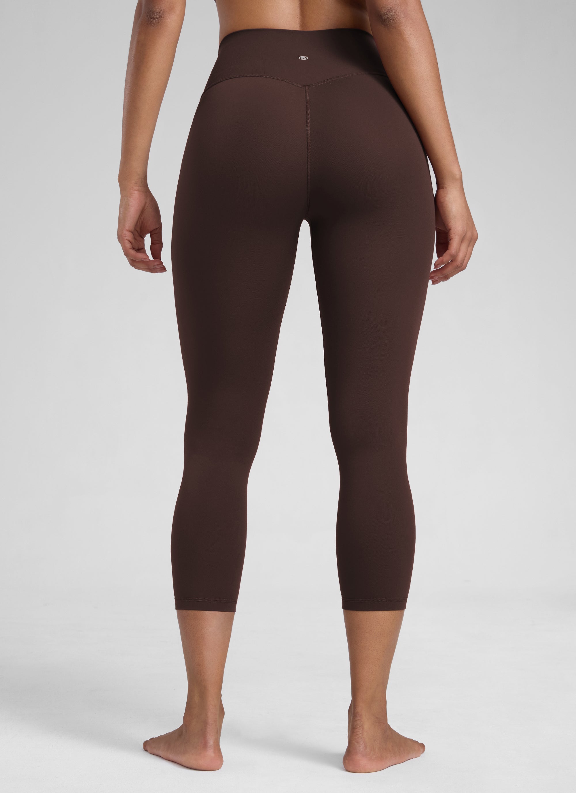 CRZ YOGA Damen Butterlift High Waist Workout Leggings - 58cm Heißes Fudge-Brown