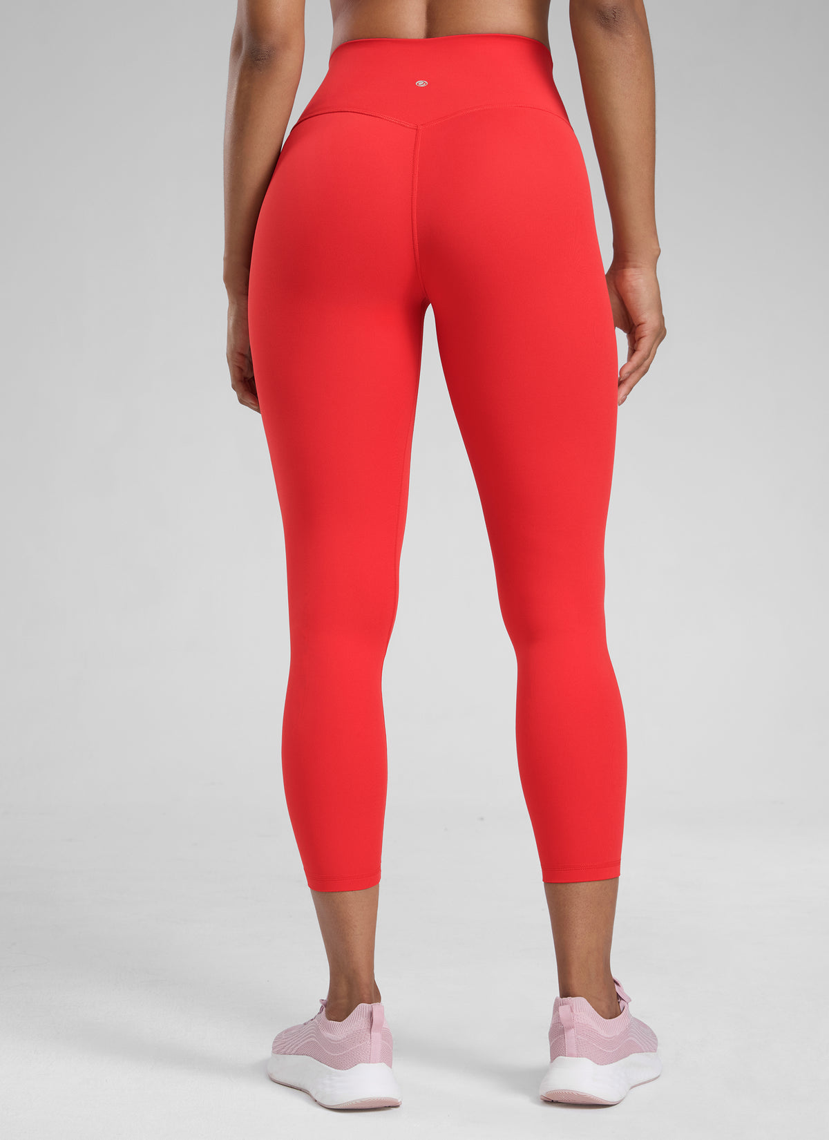 CRZ YOGA Damen Butterlift High Waist Workout Leggings - 58cm Tiefrot