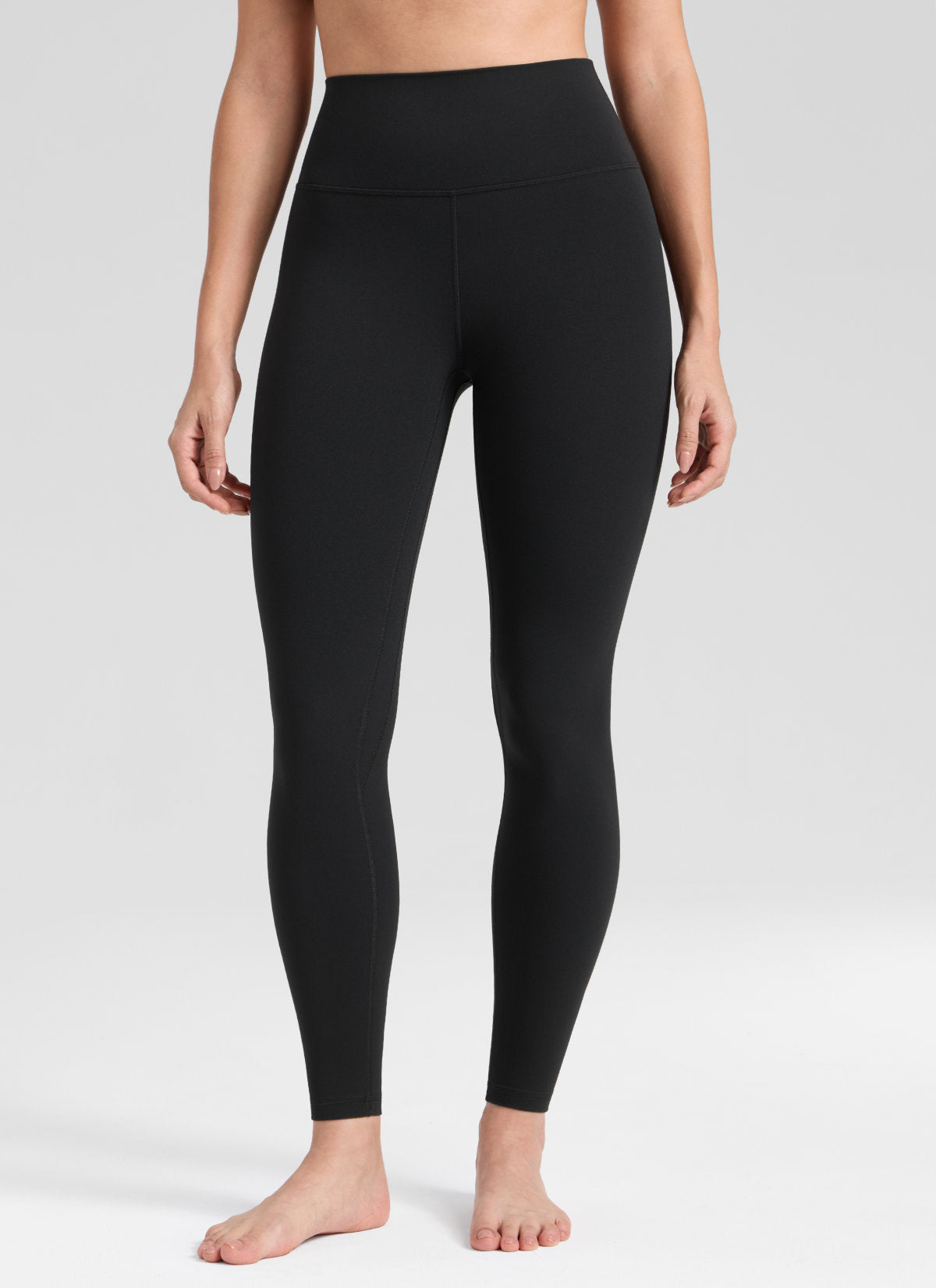 CRZ YOGA Damen Butterlift High Waist Blickdicht  Leggings - 64cm Schwarz