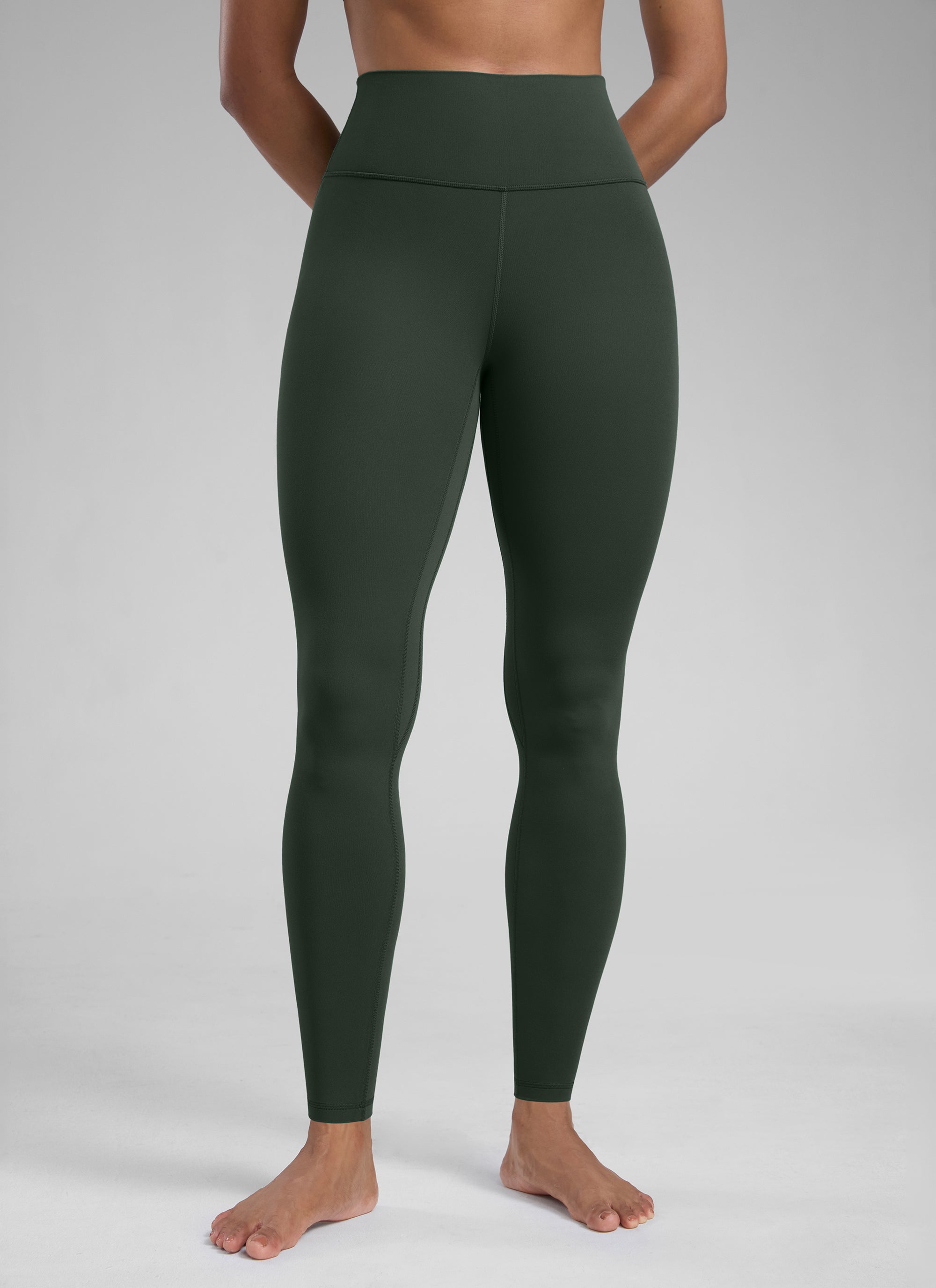 CRZ YOGA Damen Butterlift High Waist Blickdicht  Leggings - 64cm Legende Grün