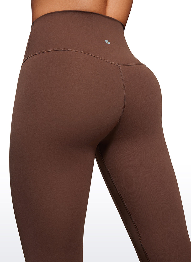 CRZ YOGA Damen Butterluxe High Waist Sport Leggings - 64cm Kaffeebraun