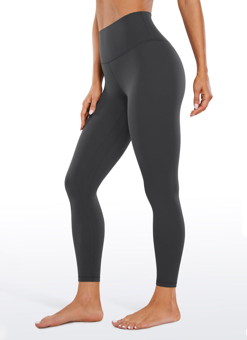 CRZ YOGA Damen Butterluxe High Waist Sport Leggings - 64cm Mysteriöses Grau