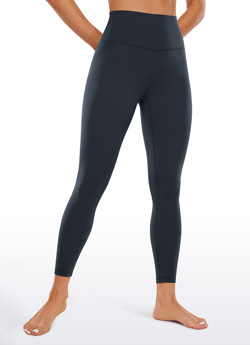 CRZ YOGA Damen Butterluxe High Waist Sport Leggings - 64cm Echte Marine