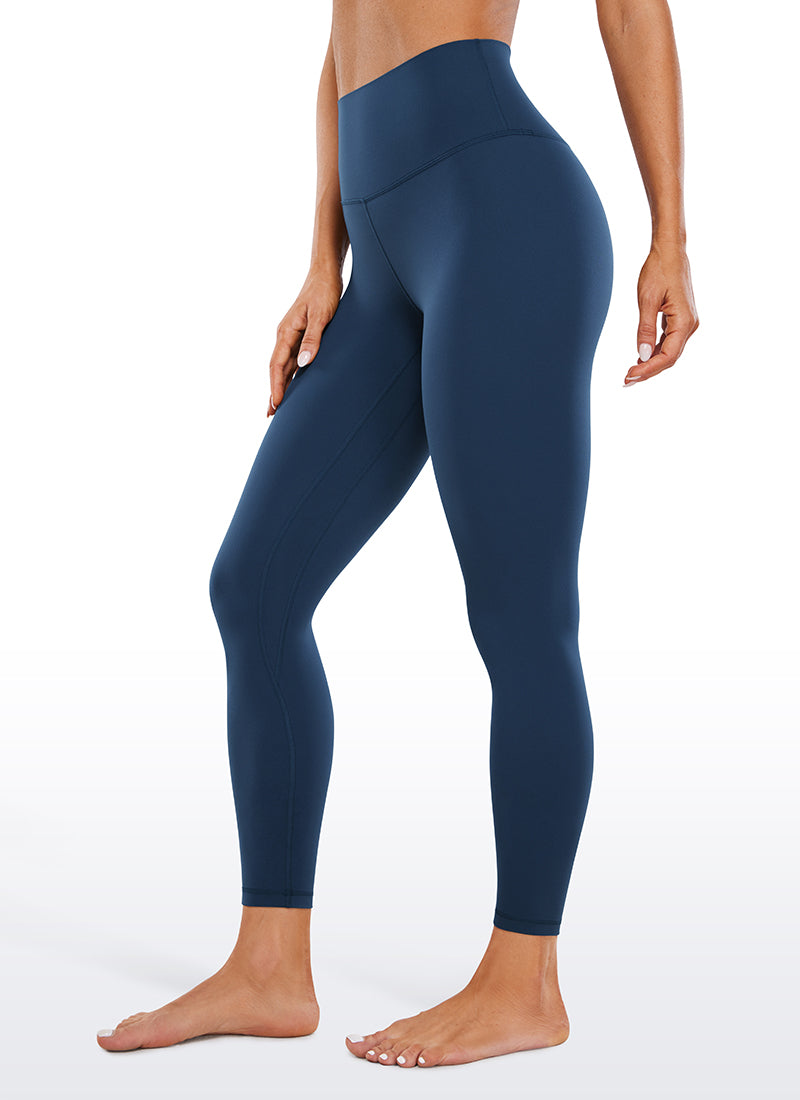 CRZ YOGA Damen Butterluxe High Waist Sport Leggings - 64cm FRANZÖSISCHE MARINE