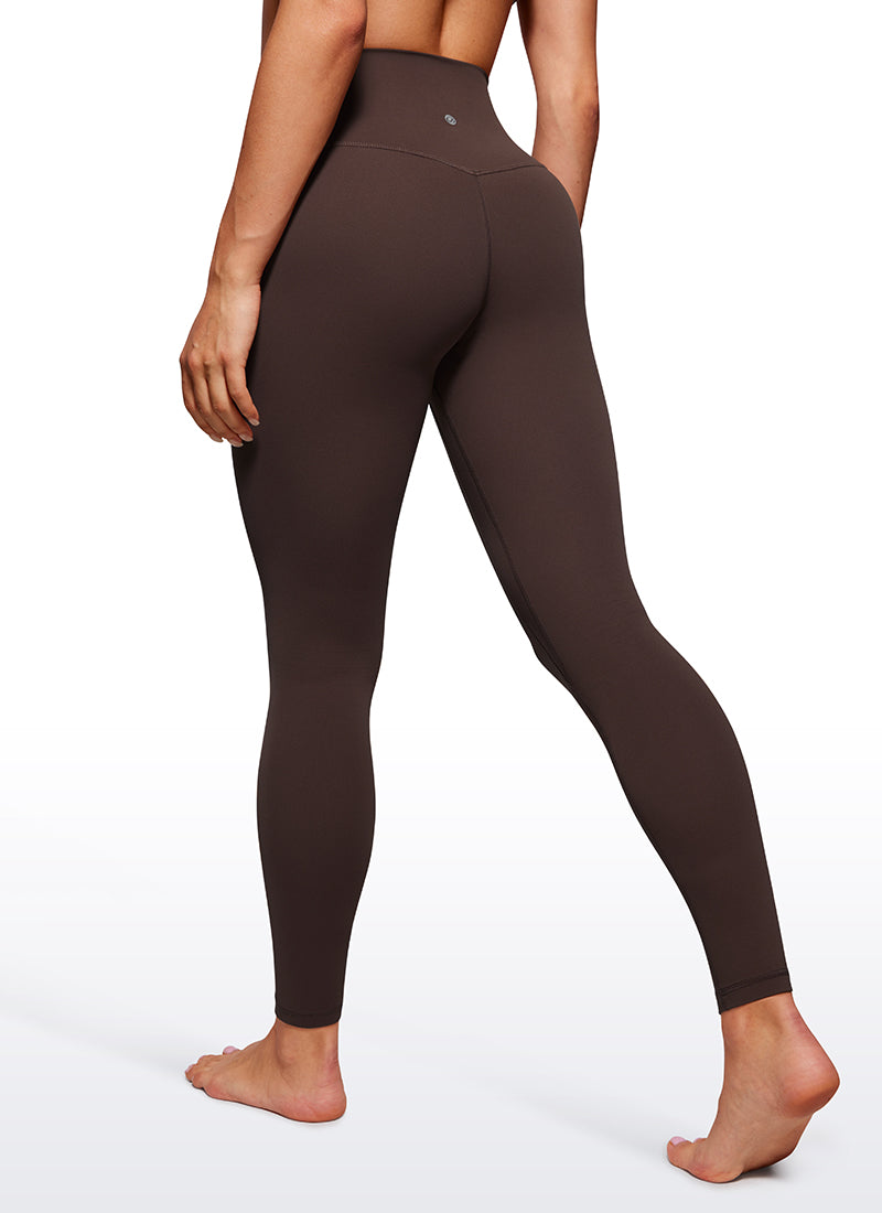CRZ YOGA Damen Butterluxe High Waist Sport Leggings - 71cm Heißes Fudge-Brown