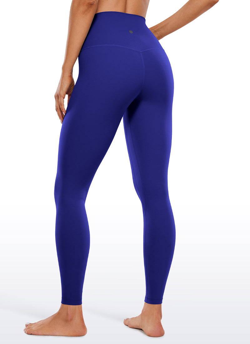 CRZ YOGA Damen Butterluxe High Waist Sport Leggings - 71cm Rittersporn Blau