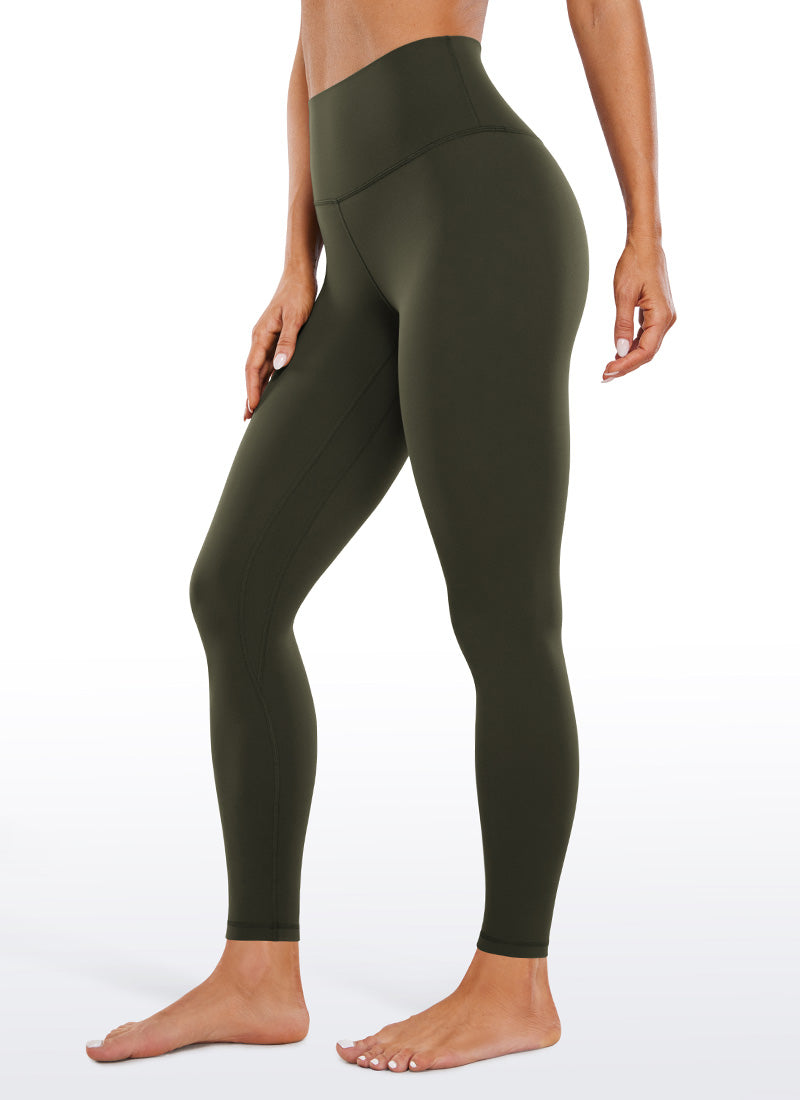 CRZ YOGA Damen Butterluxe High Waist Sport Leggings - 71cm Olivgrün