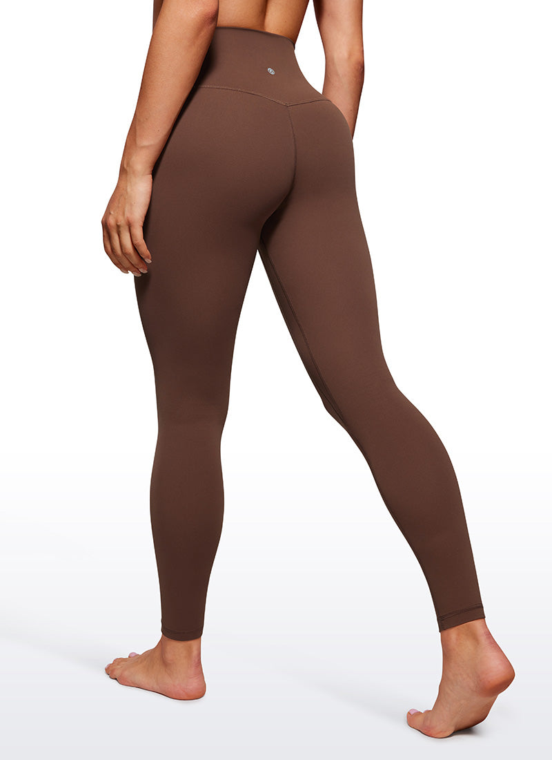 CRZ YOGA Damen Butterluxe High Waist Sport Leggings - 71cm Kaffeebraun