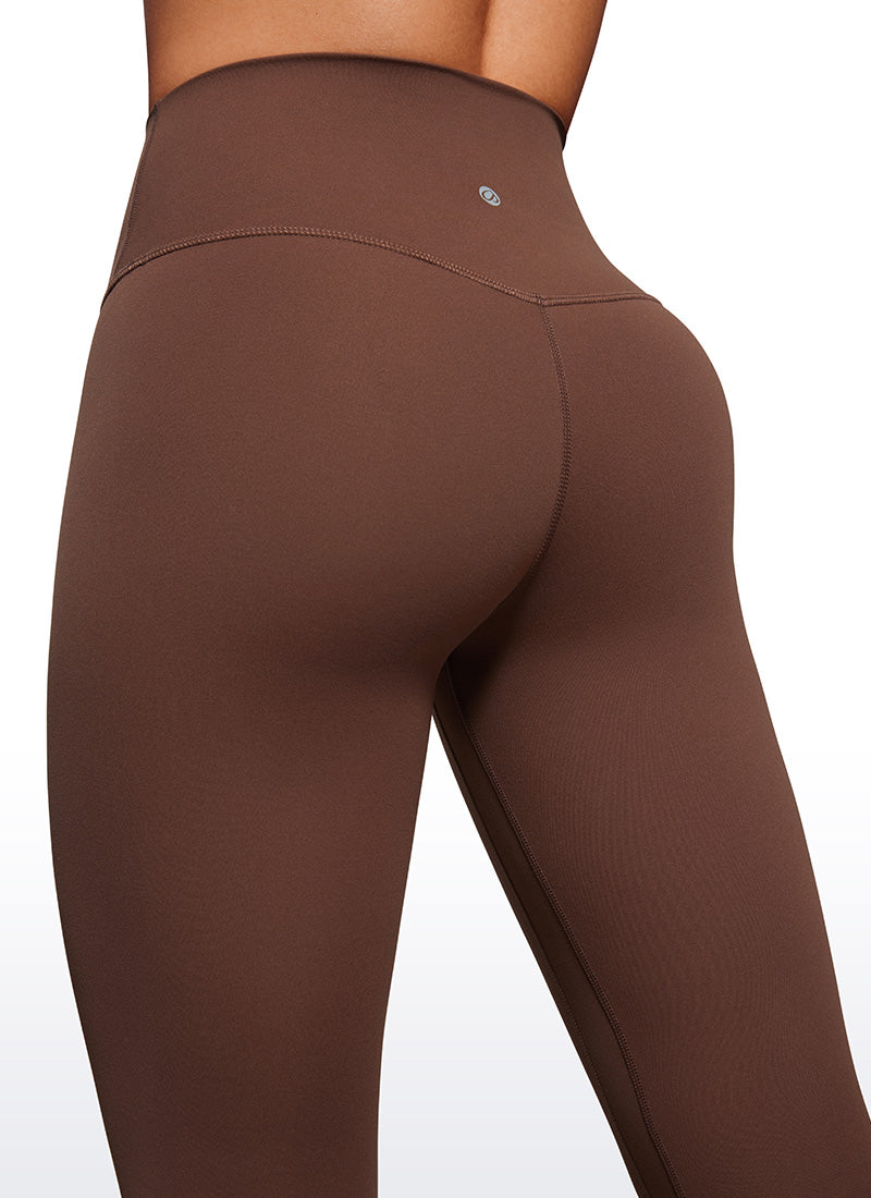 CRZ YOGA Damen Butterluxe High Waist Sport Leggings - 71cm Kaffeebraun