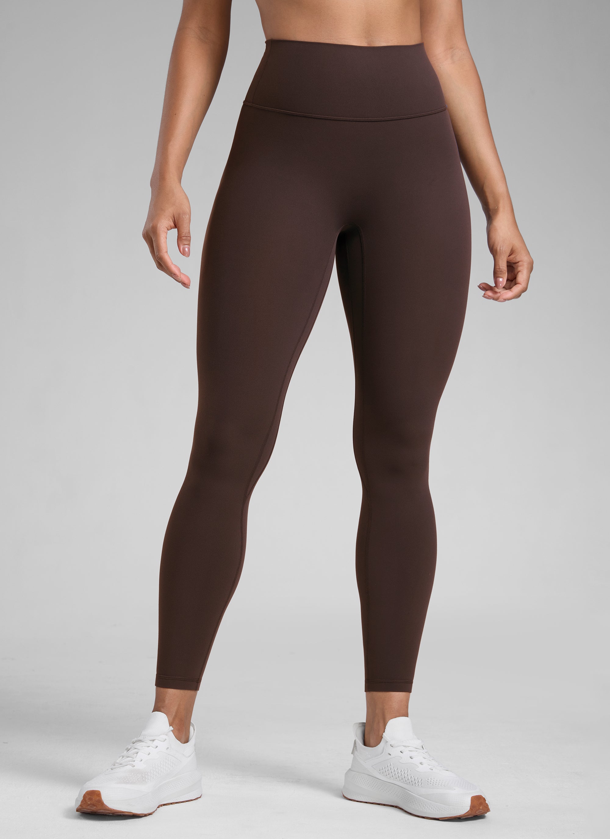 CRZ YOGA Damen Butterlift SecretSculpt Scrunch Butt Leggings - 64cm Heißes Fudge-Brown