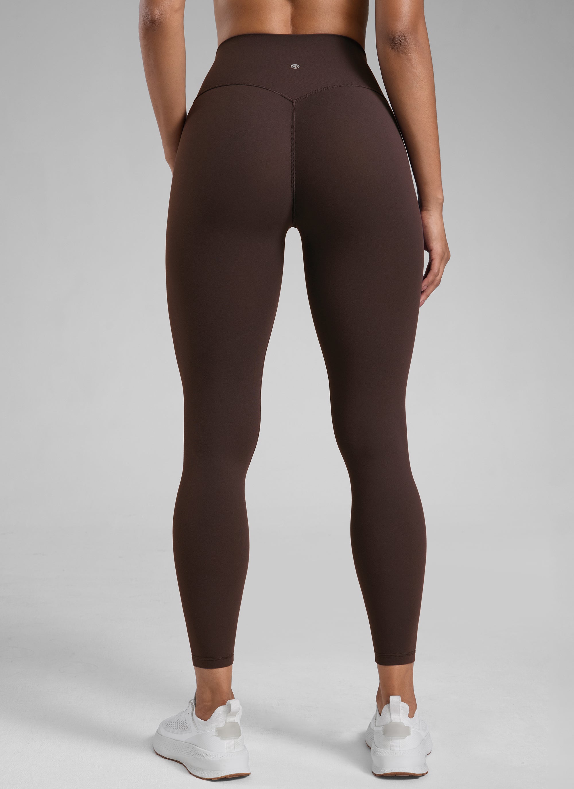 CRZ YOGA Damen Butterlift SecretSculpt Scrunch Butt Leggings - 64cm Heißes Fudge-Brown
