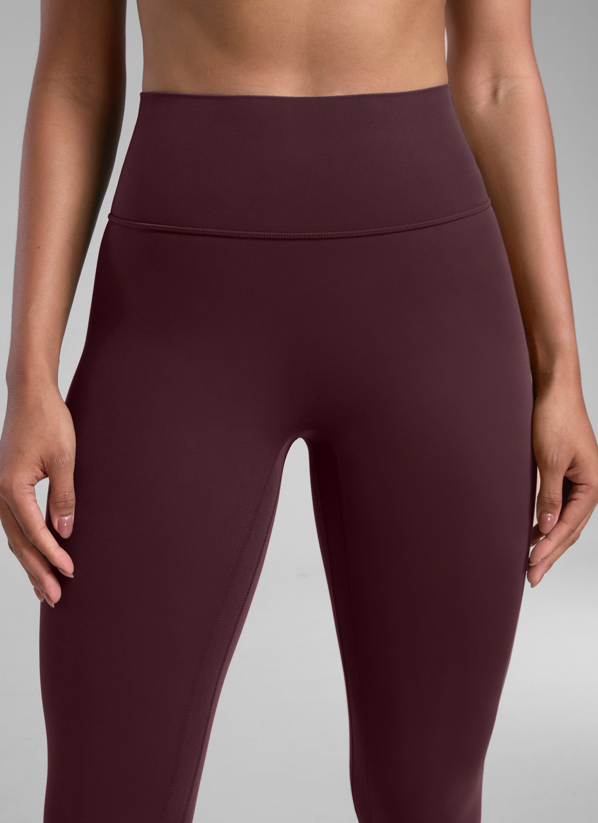 CRZ YOGA Damen Butterlift SecretSculpt Scrunch Butt Leggings - 64cm Reife Pflaume
