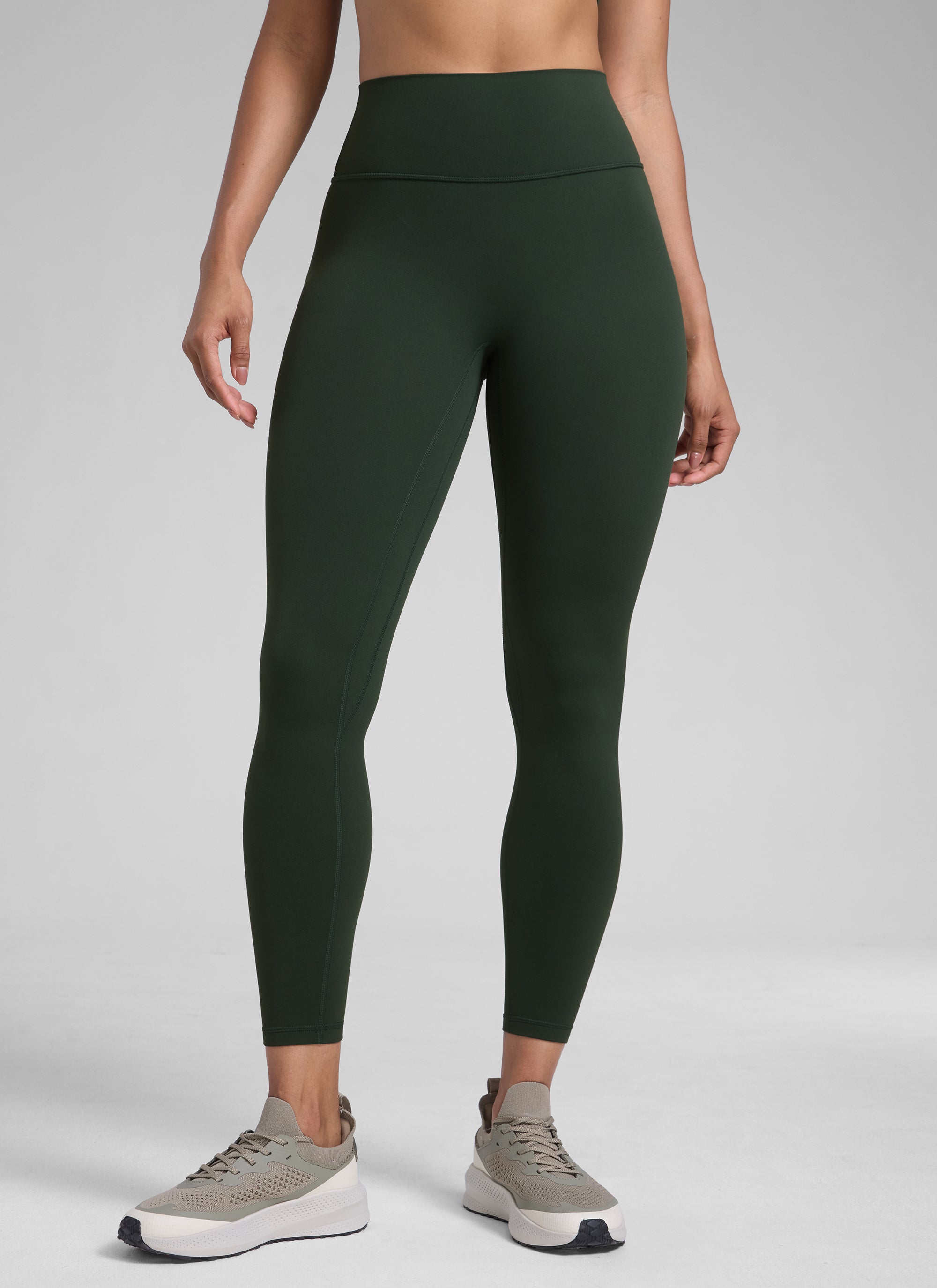 CRZ YOGA Damen Butterlift SecretSculpt Scrunch Butt Leggings - 64cm Legende Grün