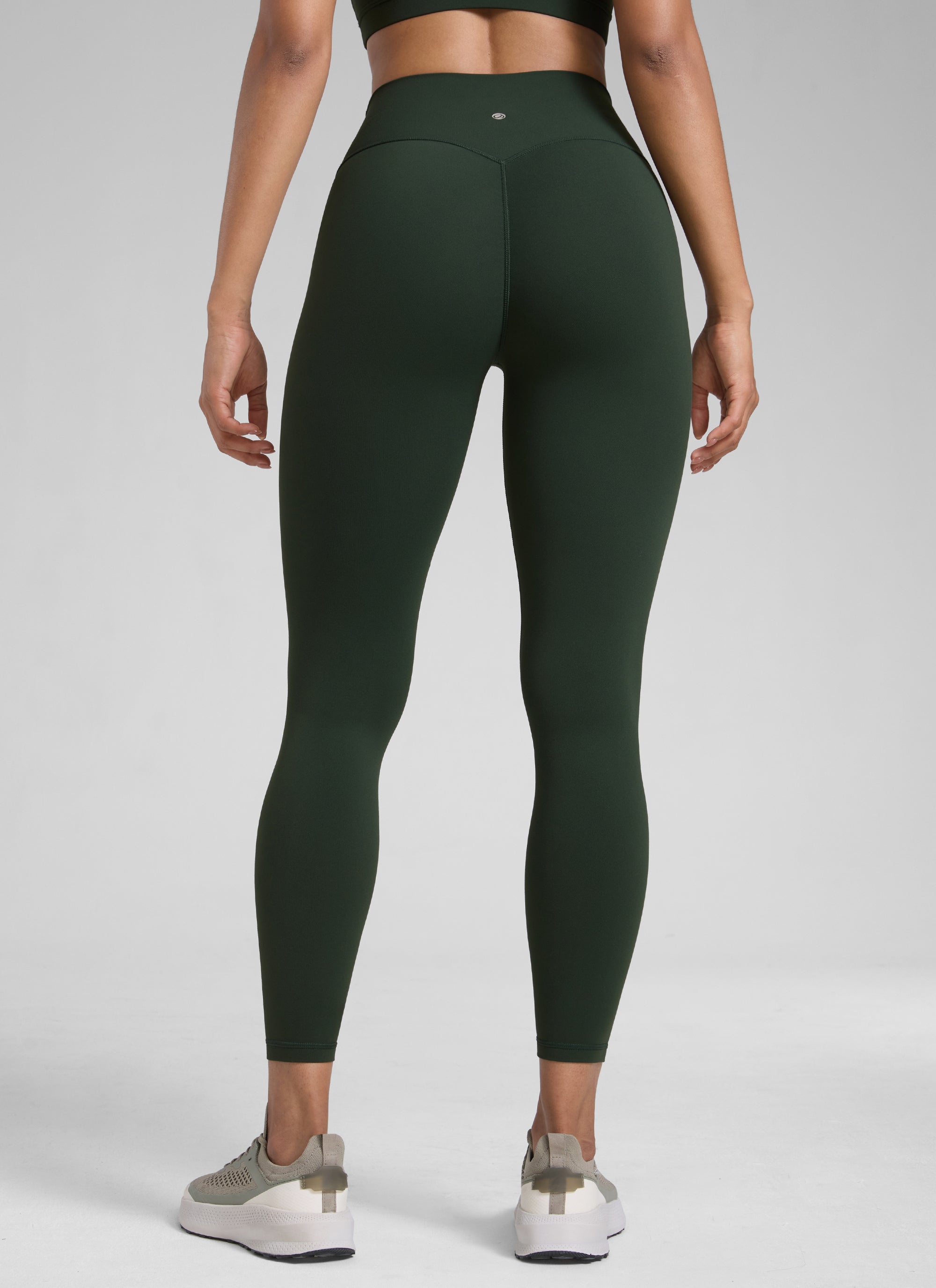CRZ YOGA Damen Butterlift SecretSculpt Scrunch Butt Leggings - 64cm Legende Grün