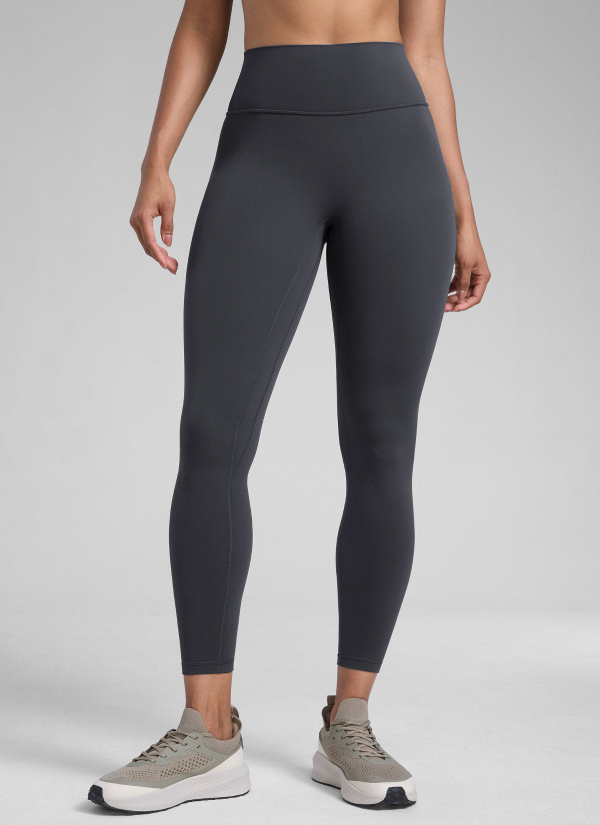 CRZ YOGA Damen Butterlift SecretSculpt Scrunch Butt Leggings - 64cm Graphitgrau