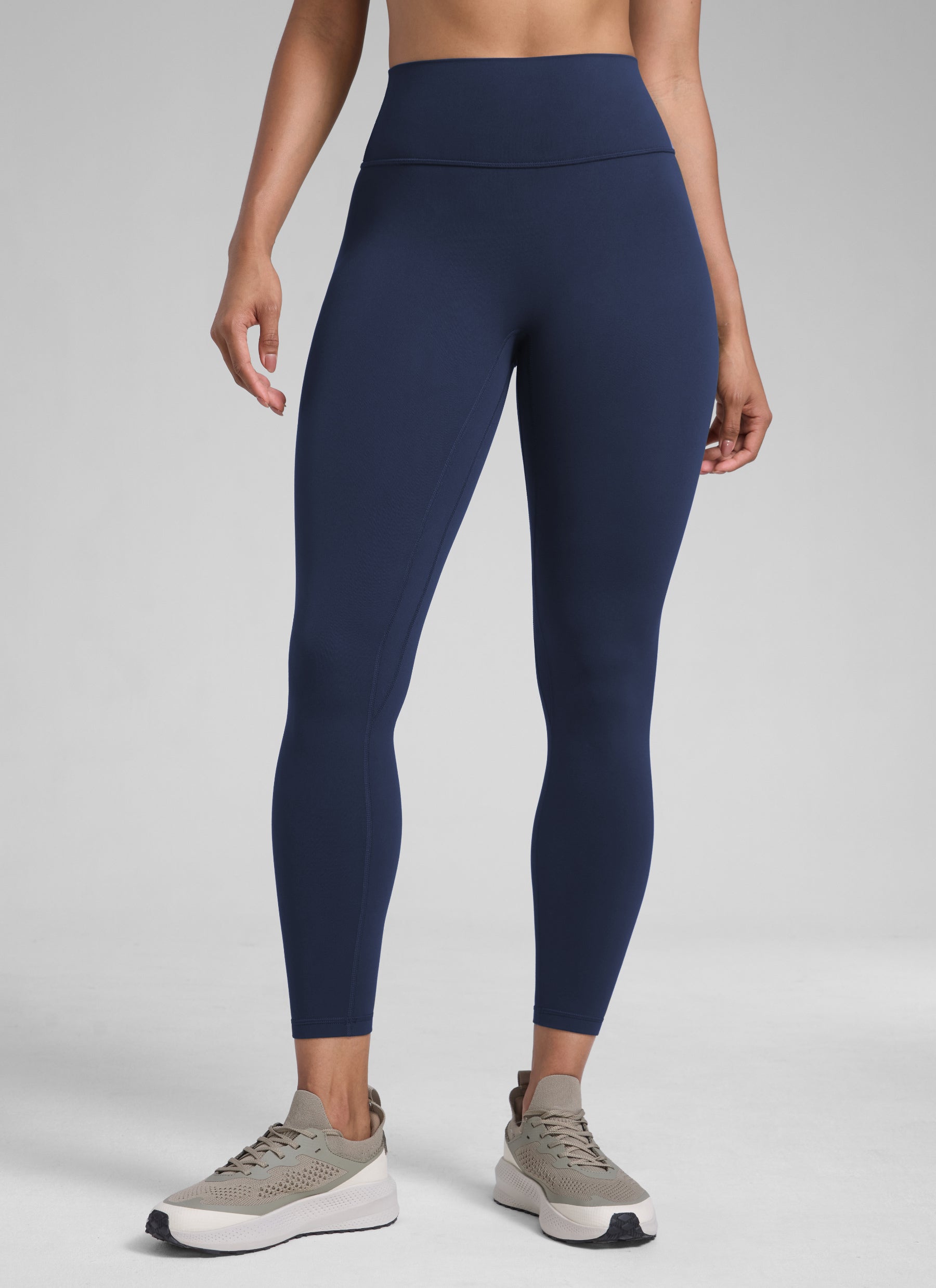 CRZ YOGA Damen Butterlift SecretSculpt Scrunch Butt Leggings - 64cm Club Blau