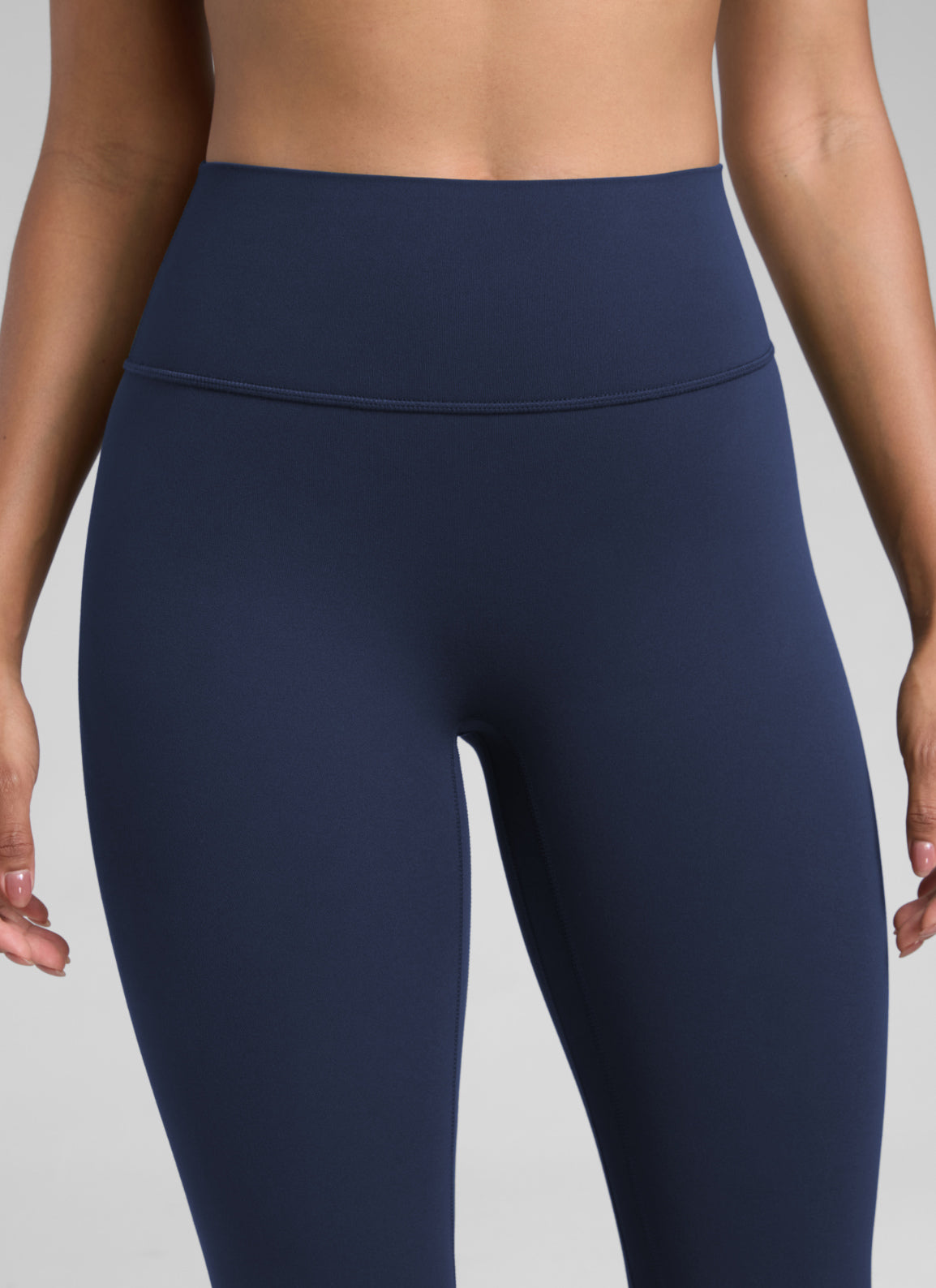 CRZ YOGA Damen Butterlift SecretSculpt Scrunch Butt Leggings - 64cm Club Blau